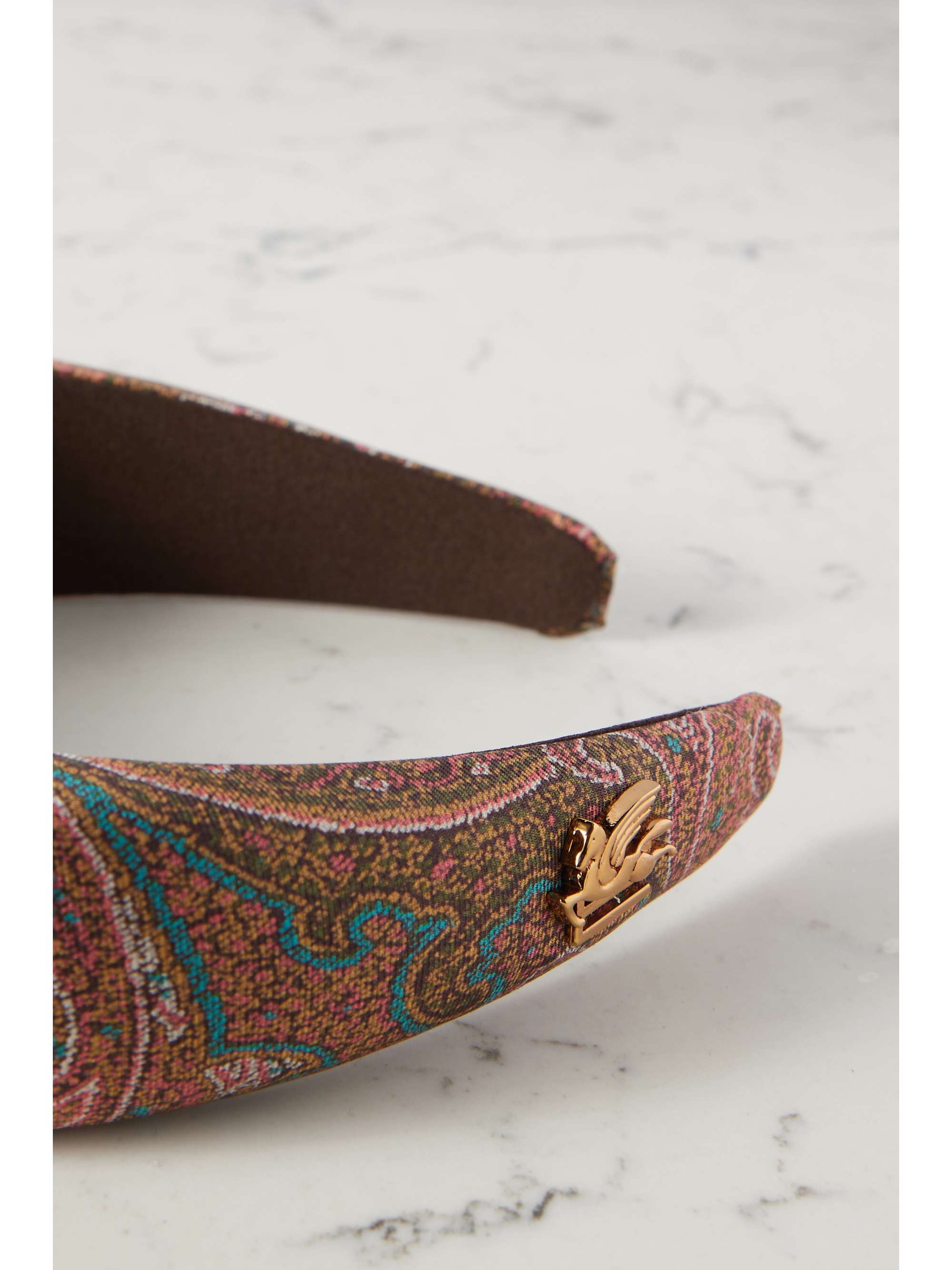 ETRO Haarreif aus Seide mit Paisley-Muster und Verzierung