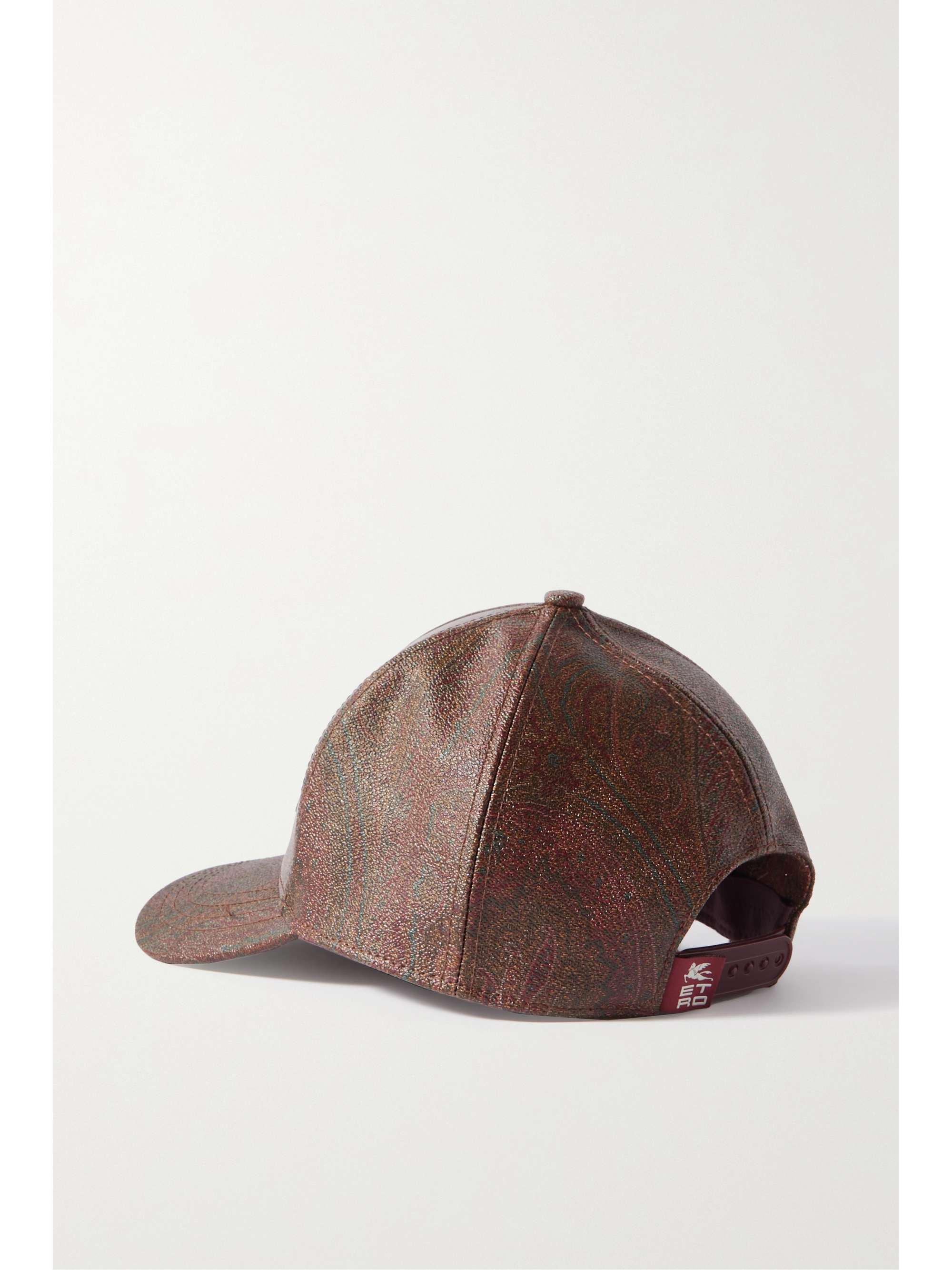 ETRO Embroidered paisley-print coated cotton-blend canvas baseball cap