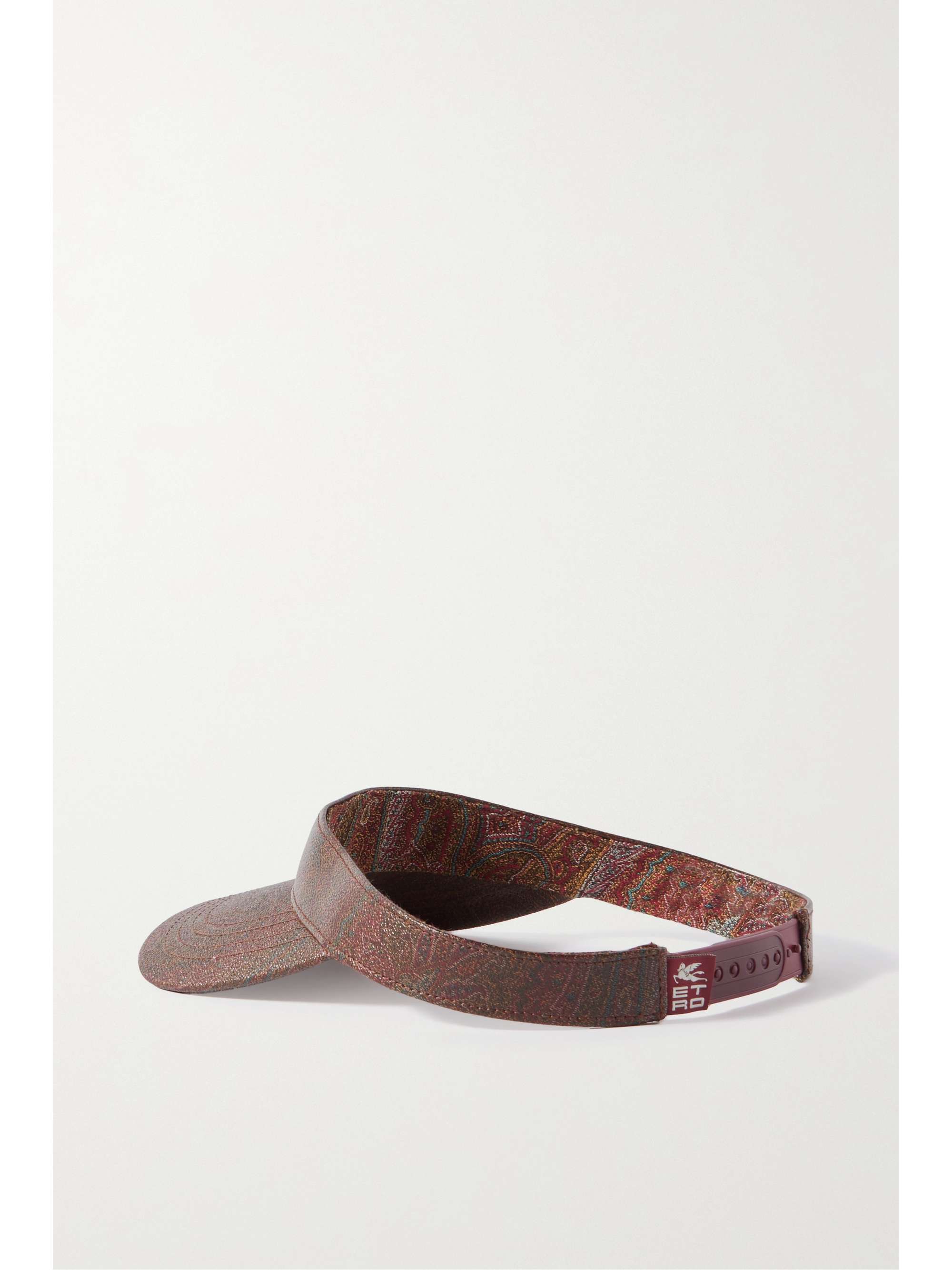 ETRO Paisley-print coated cotton-blend canvas visor
