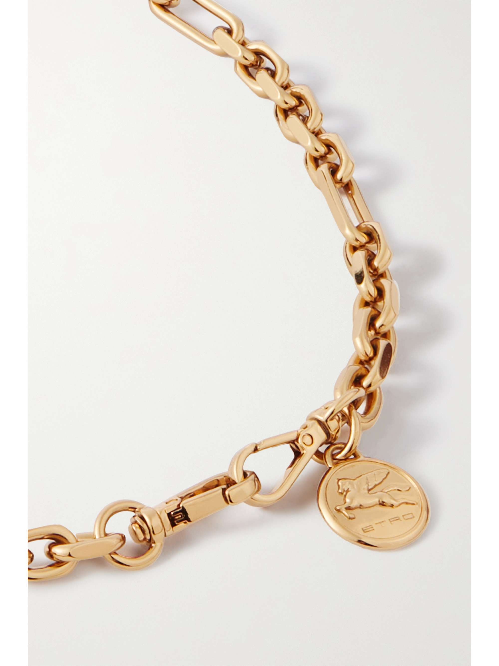 ETRO Chain-embellished leather belt