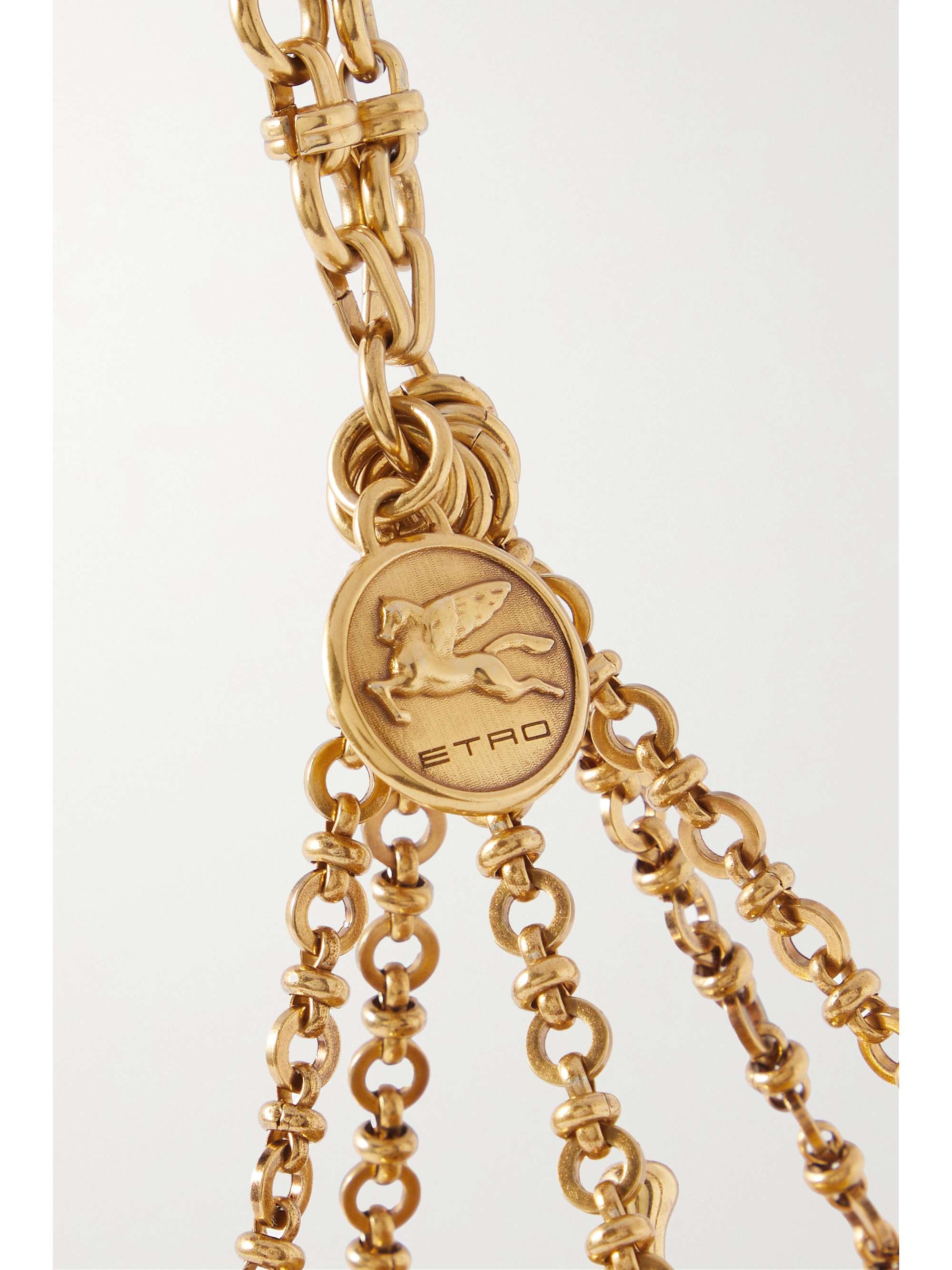 ETRO Gold-tone clutch
