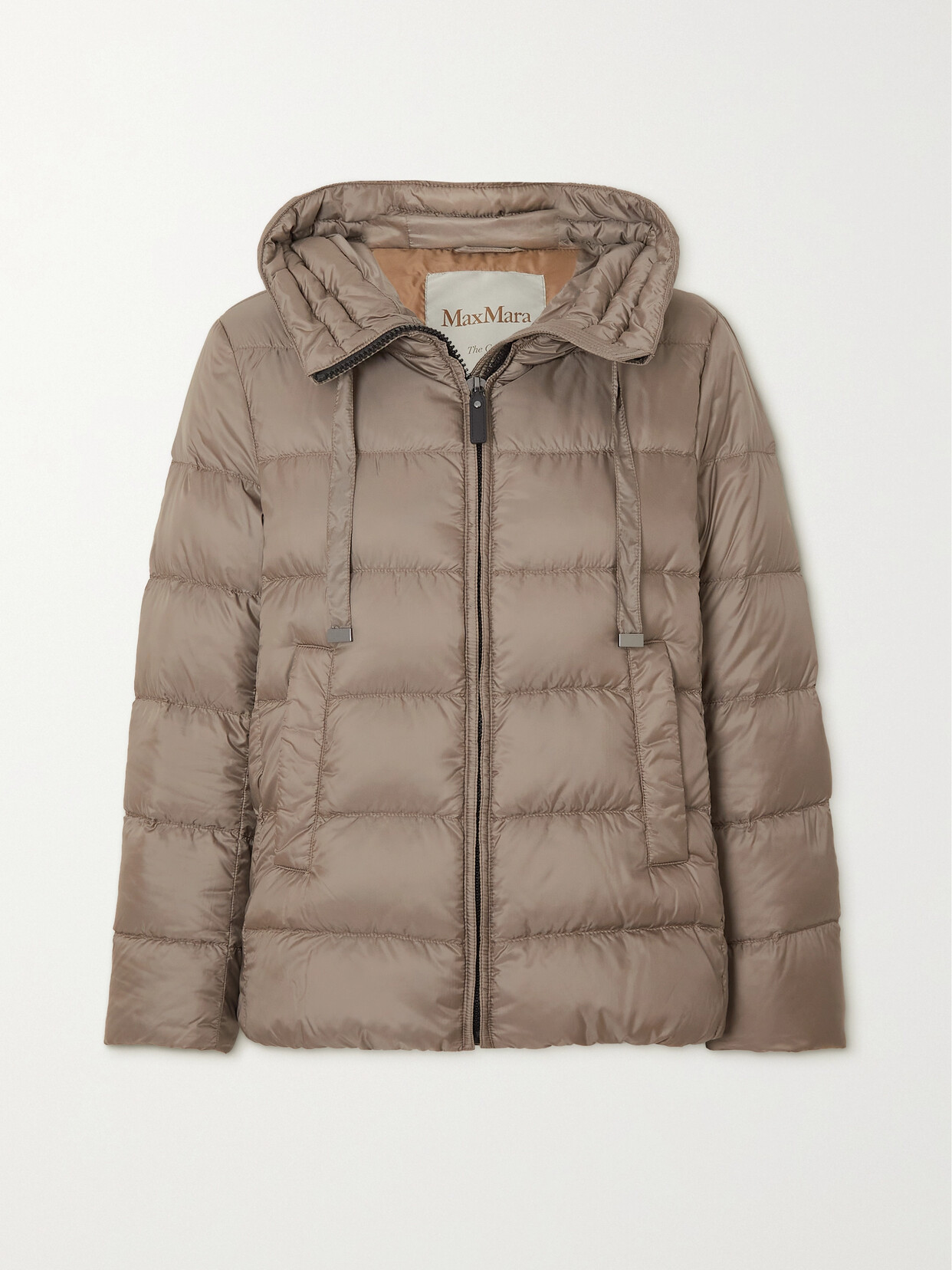 Max Mara - Seipino Hooded Quilted Shell Down Jacket - Brown