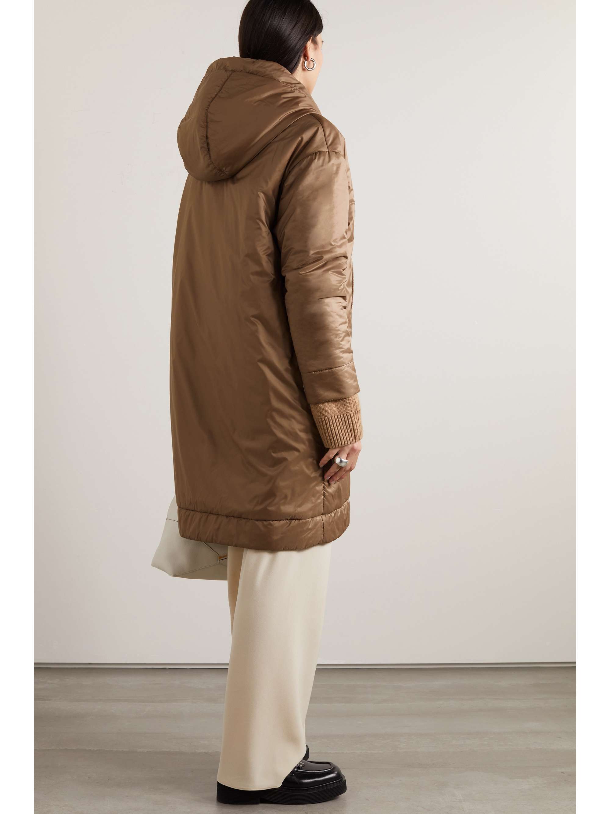 MAX MARA Greenpi hooded padded shell coat