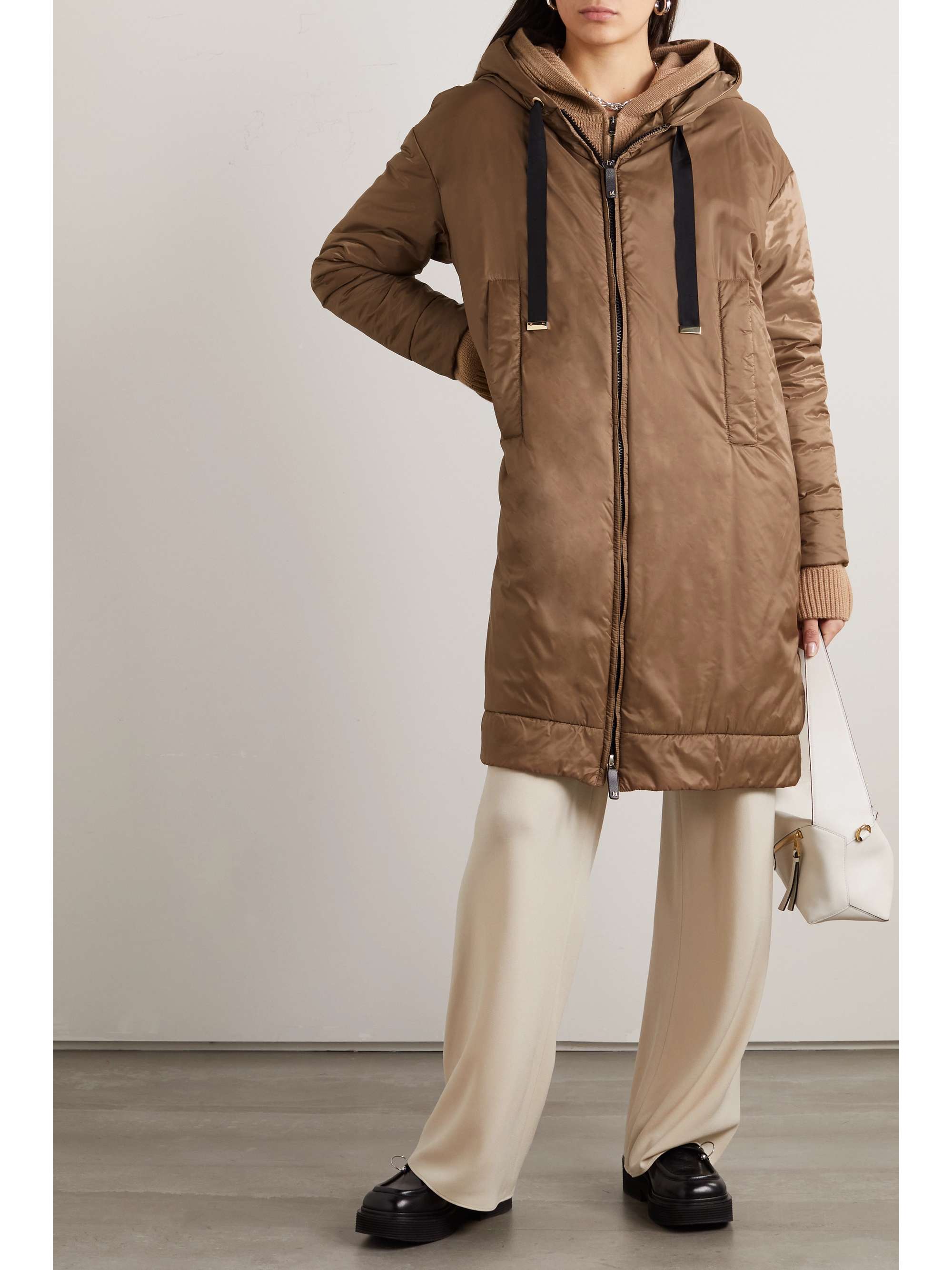 MAX MARA Greenpi hooded padded shell coat