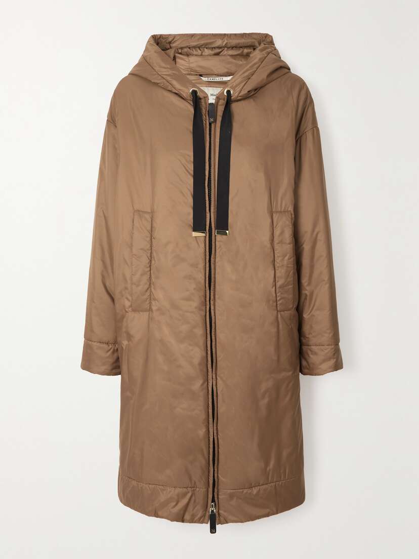 Max Mara Greenpi Hooded Padded Shell Coat - UK 16