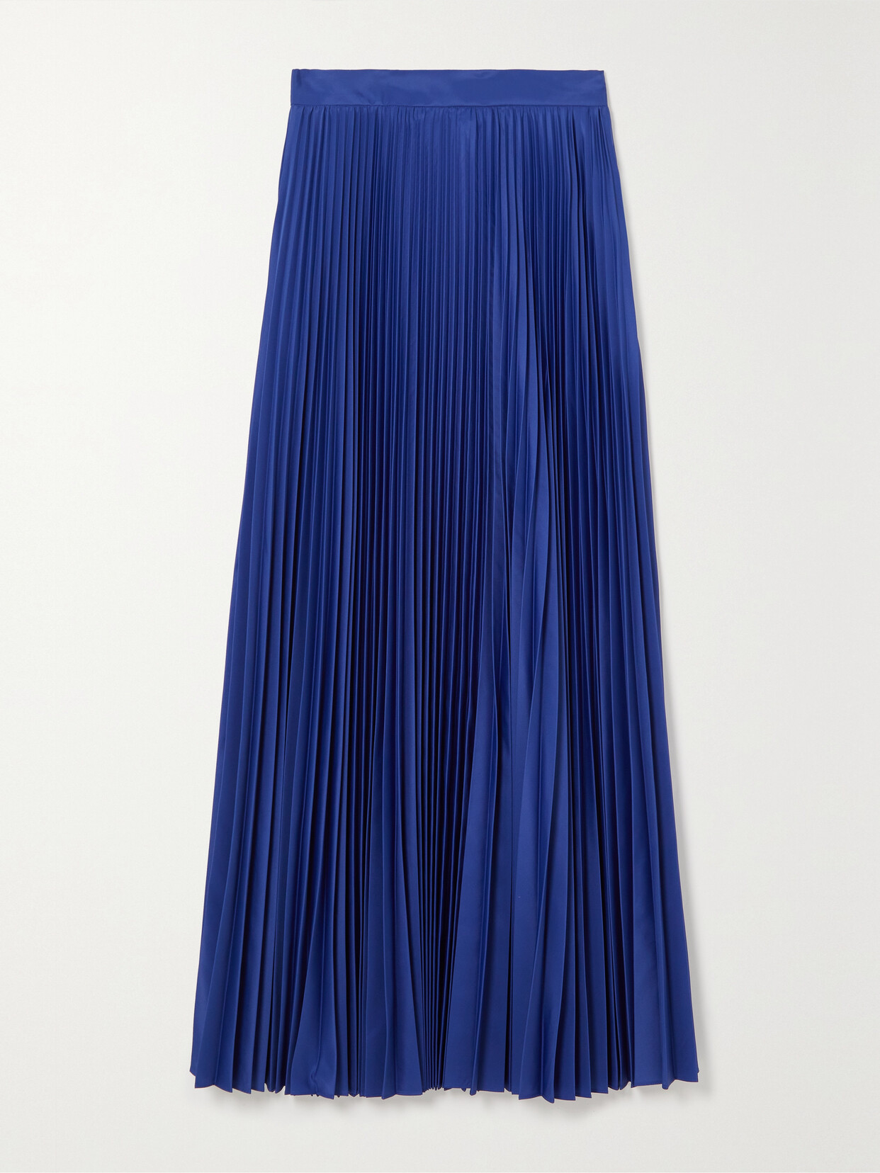 Max Mara - Calte Pleated Taffeta Maxi Skirt - Blue