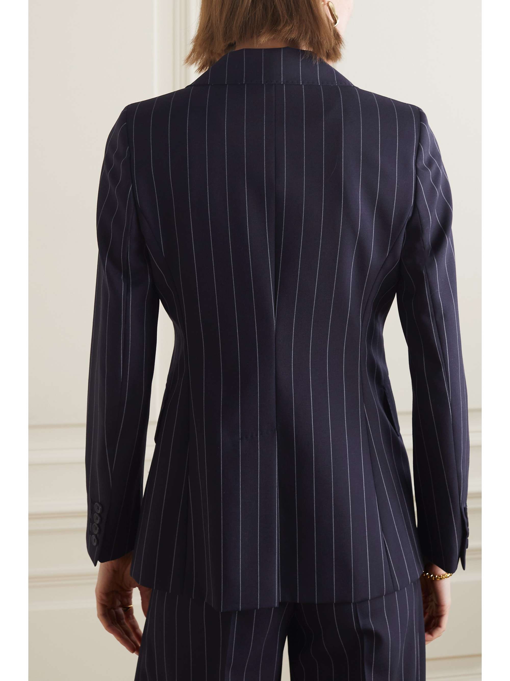 MAX MARA Galosce pinstriped wool blazer