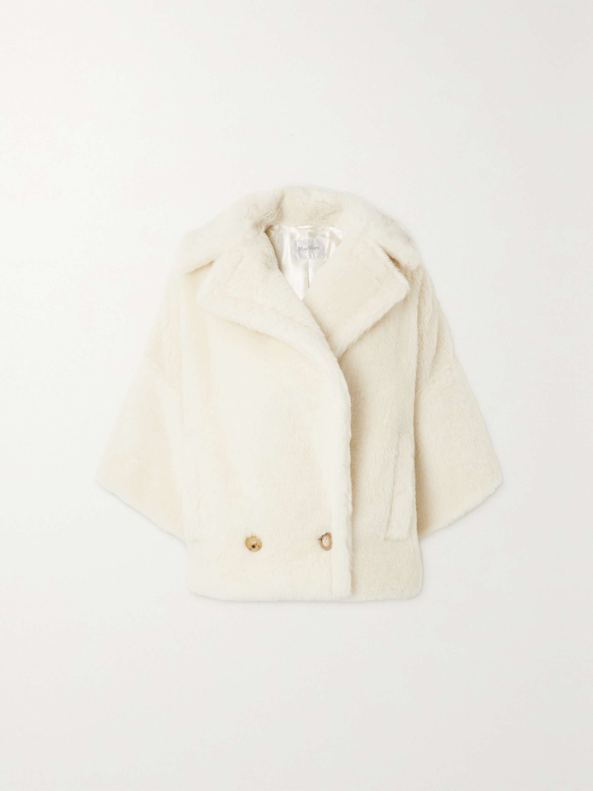 MAX MARA Riga double-breasted alpaca, wool and silk-blend jacket | NET ...