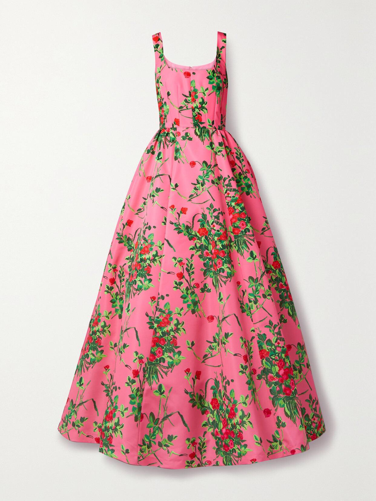 Carolina Herrera - Floral-print Faille Gown - Pink