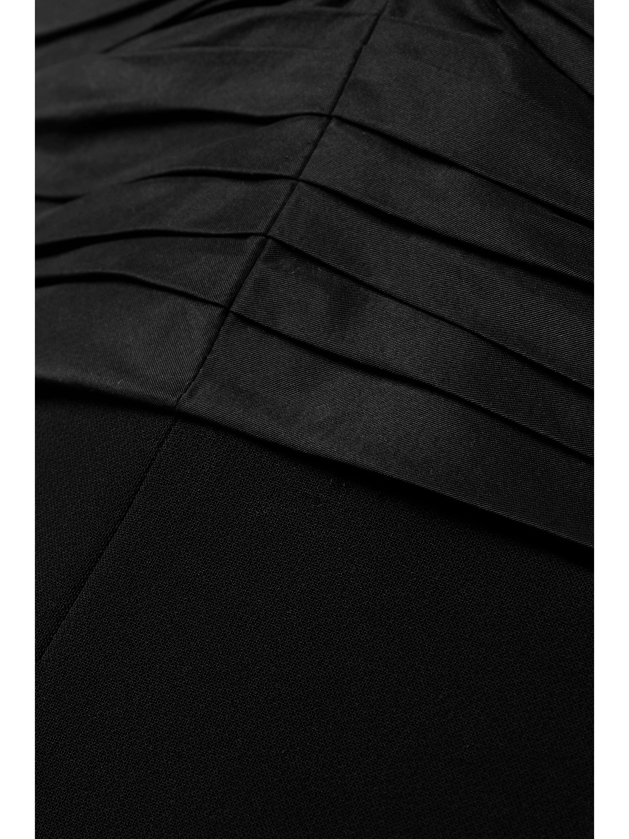 CAROLINA HERRERA Strapless pleated taffeta, tulle and crepe jumpsuit