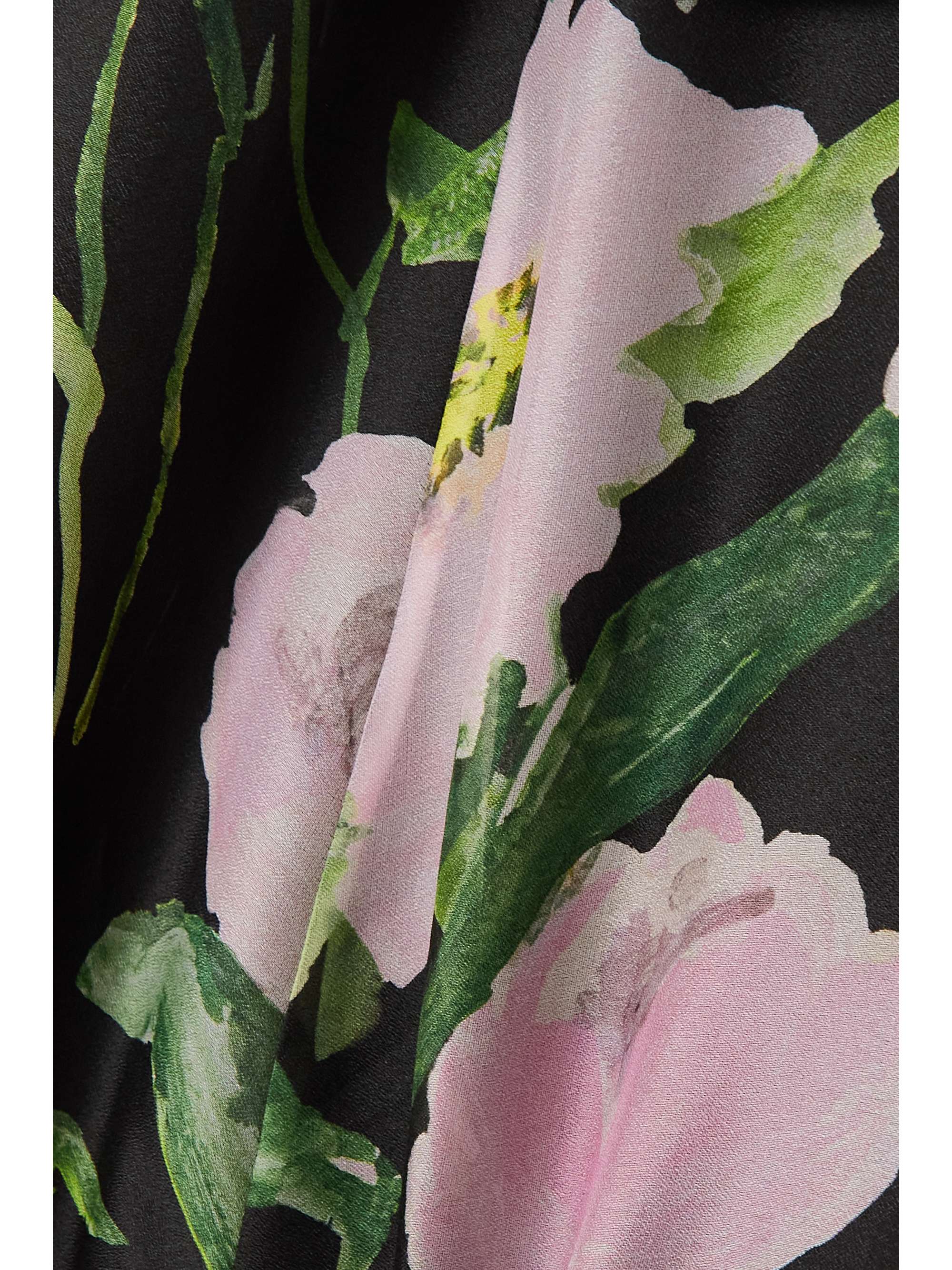 CAROLINA HERRERA Floral-print silk-organza halterneck gown