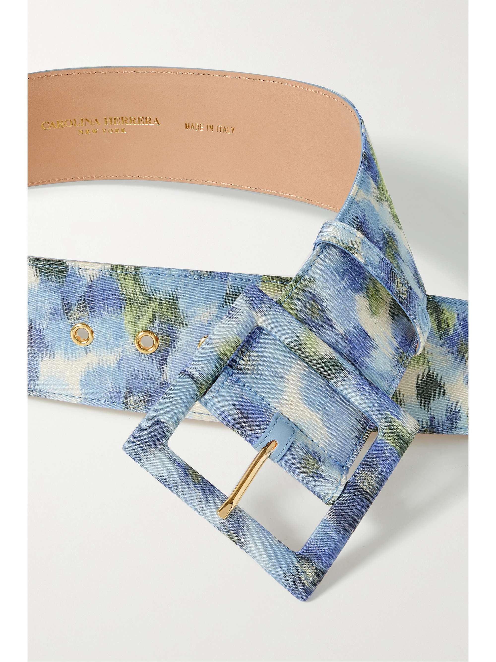 CAROLINA HERRERA Icon printed taffeta belt