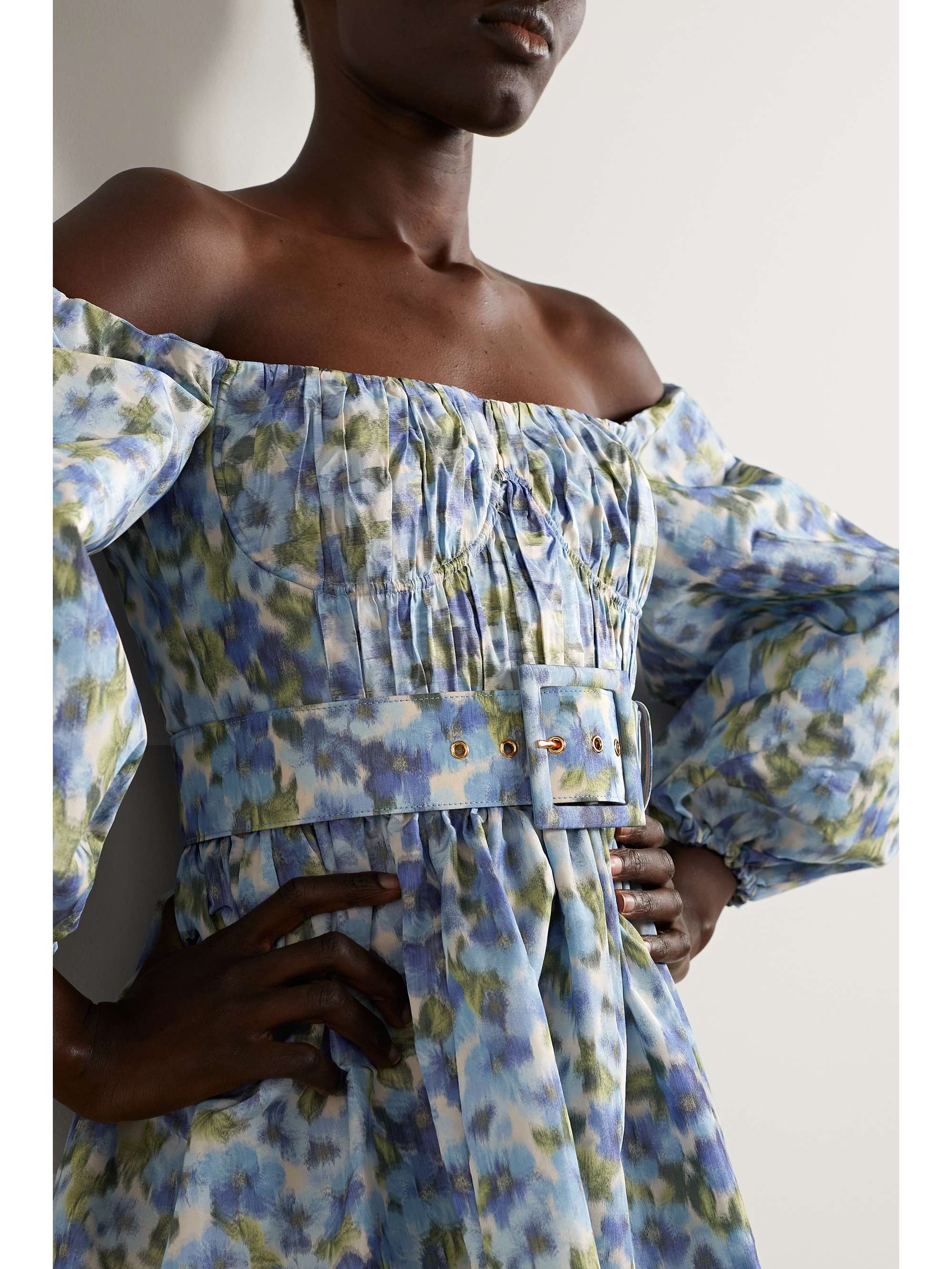 CAROLINA HERRERA Icon printed taffeta belt
