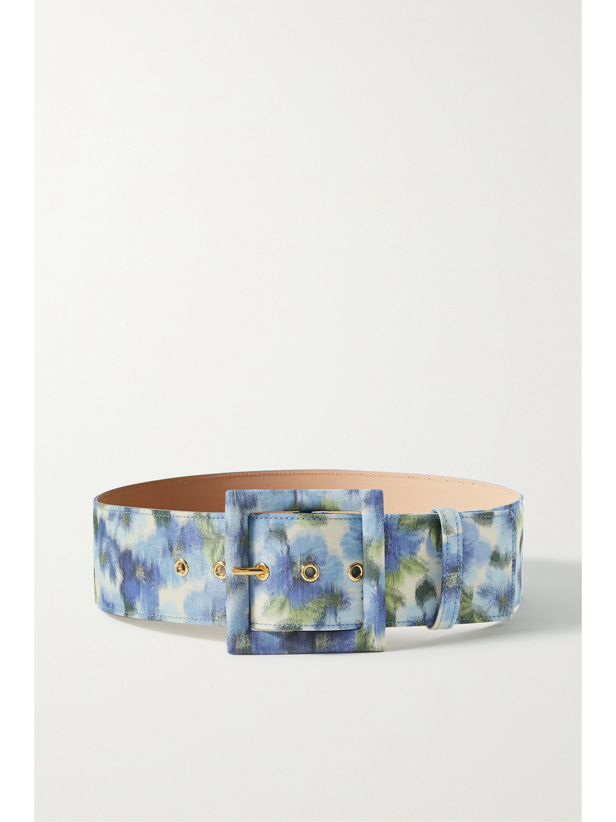 Carolina Herrera - Icon Printed Taffeta Belt - Blue