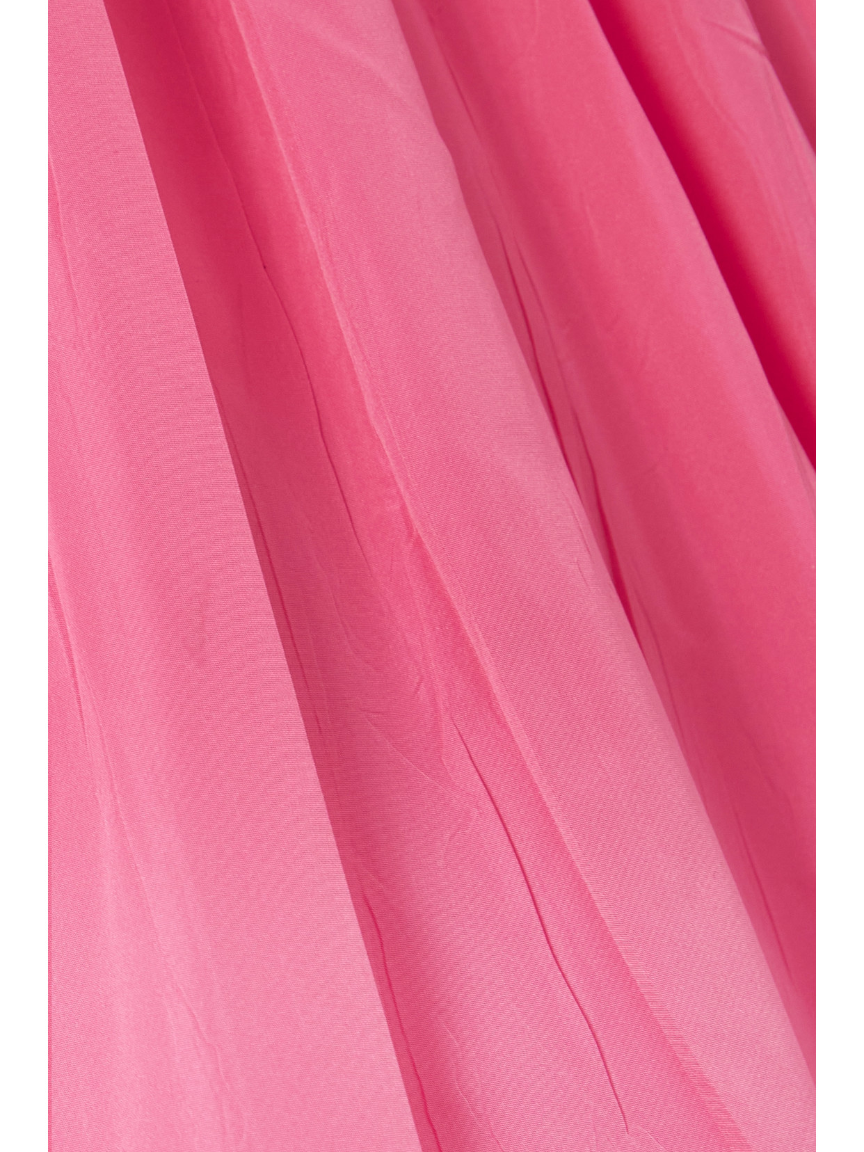 ROKSANDA TIE-DETAILED RUFFLED PLEATED TAFFETA MIDI DRESS