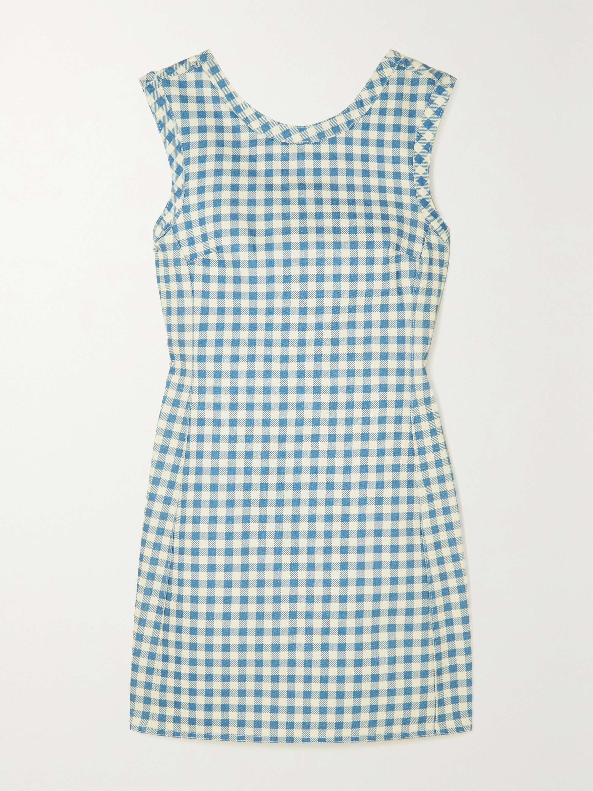 Gingham sheath deals dress