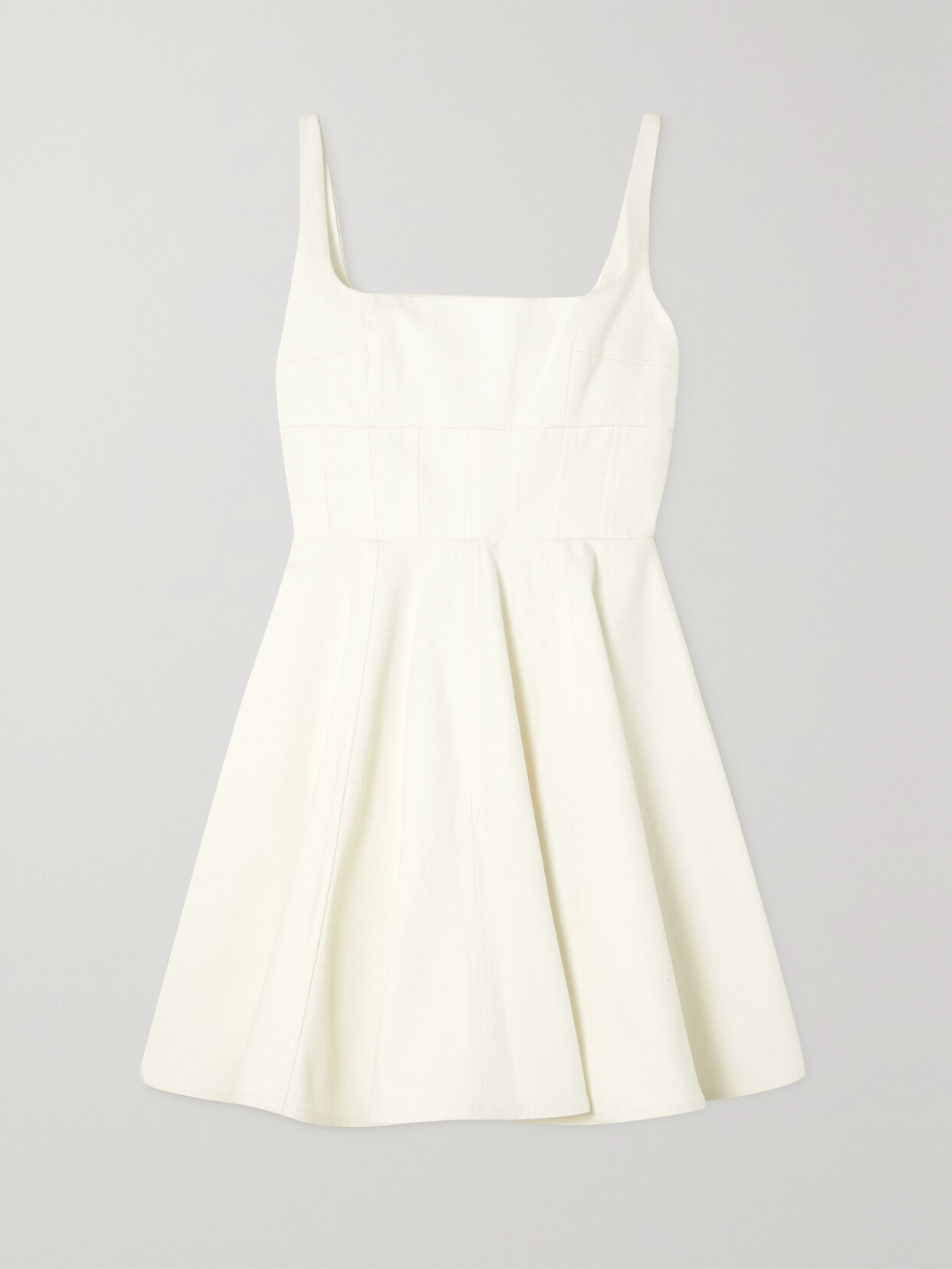 Emilia Wickstead - Mini Mona Woven Mini Dress - Cream