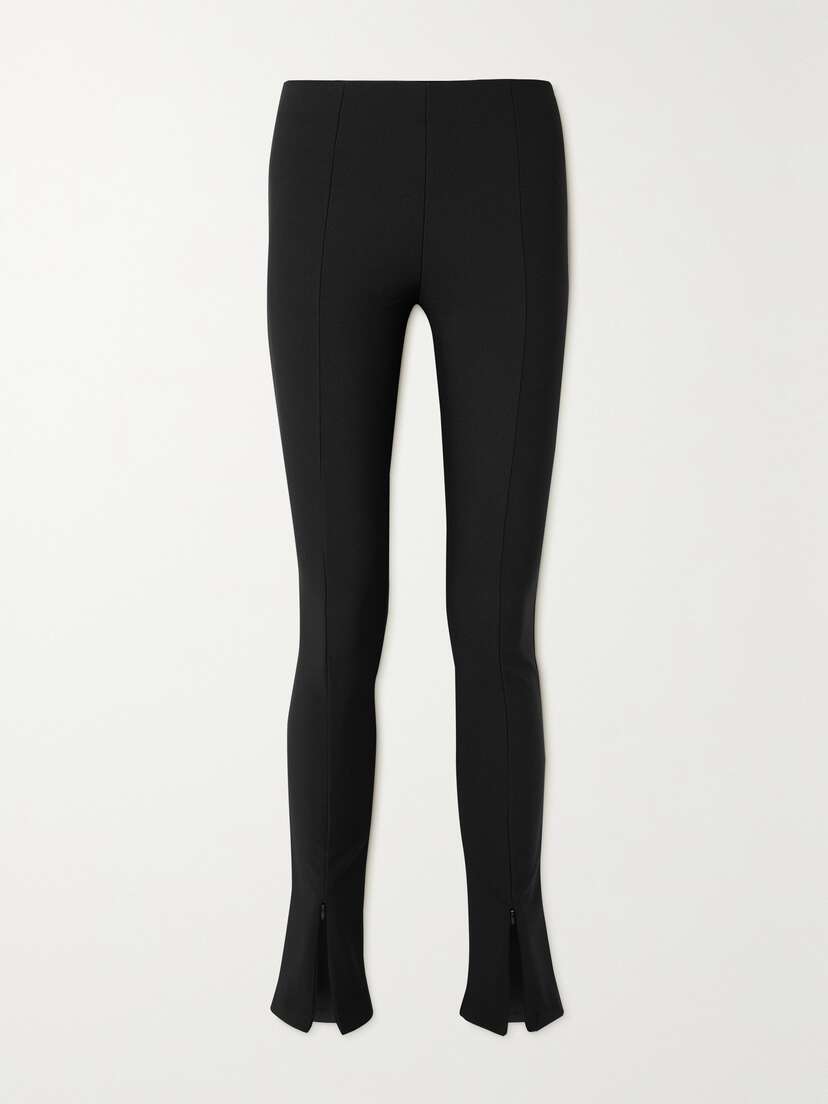The Frankie Shop Reya Ribbed Stretch-jersey Flared Leggings