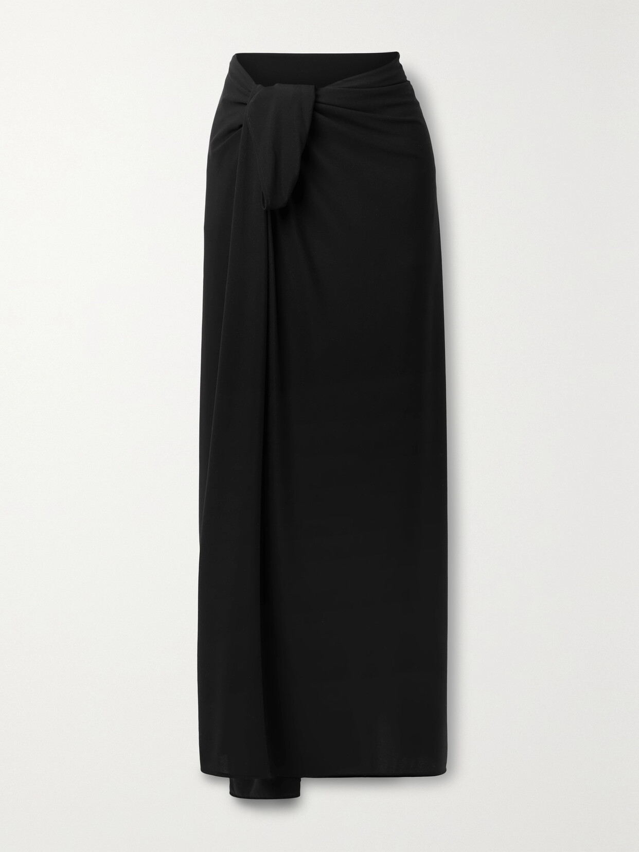 Norma Kamali Ernie Stretch-jersey Pareo In Black