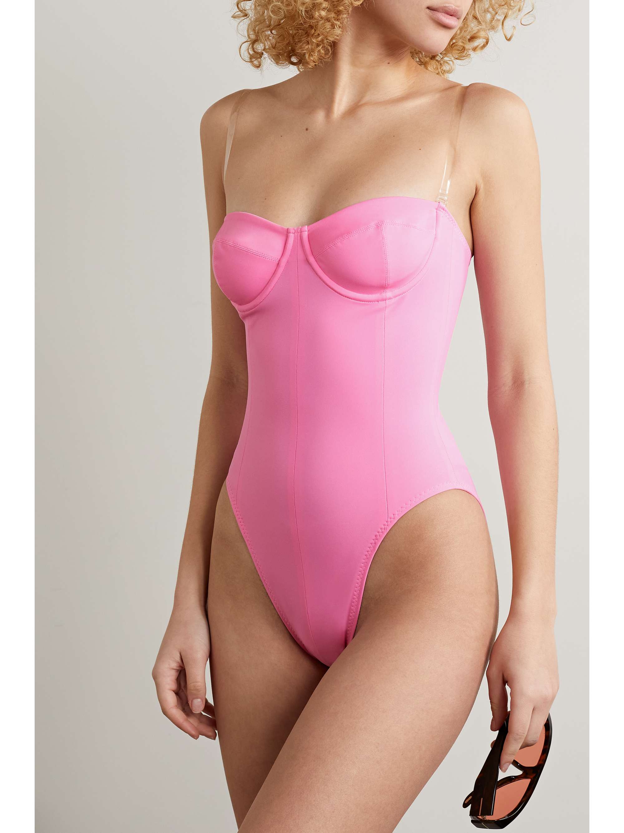 NORMA KAMALI Corset Mio strapless underwired swimsuit | NET-A-PORTER