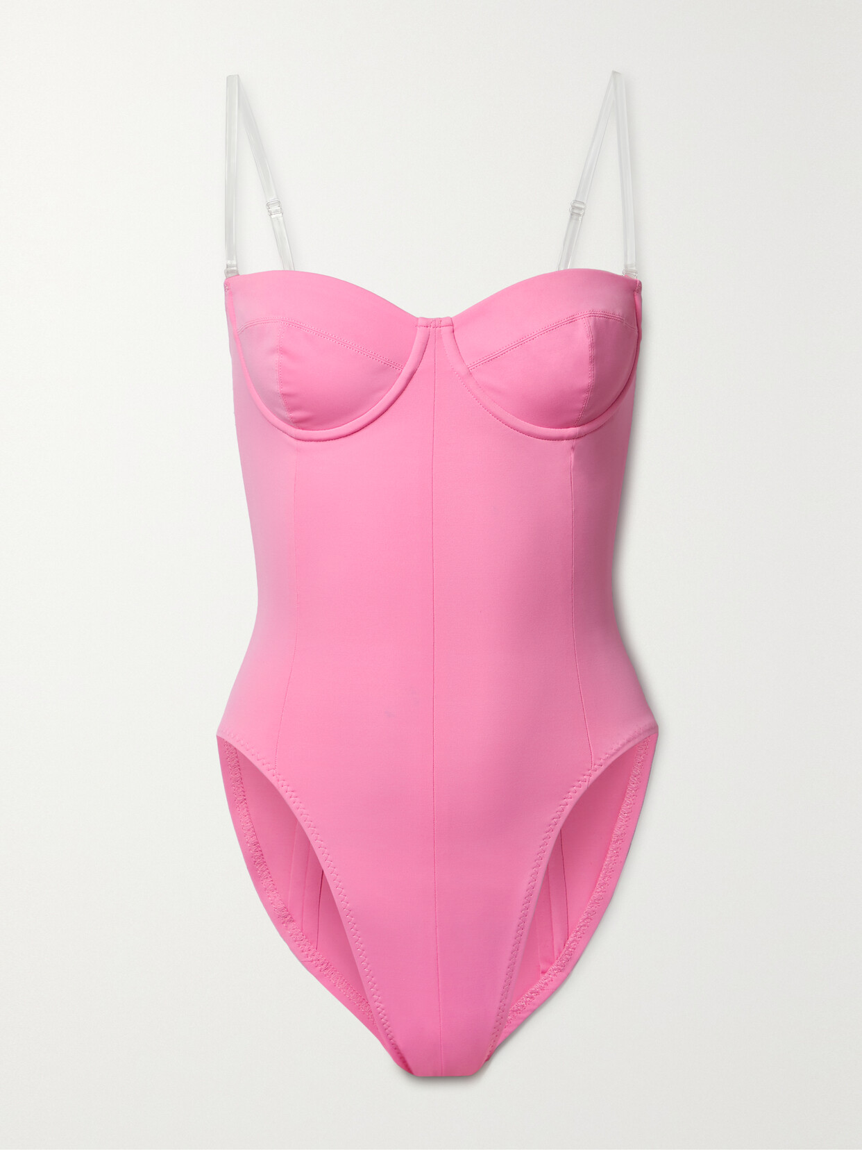 Norma Kamali - Corset Mio Strapless Underwired Swimsuit - Pink