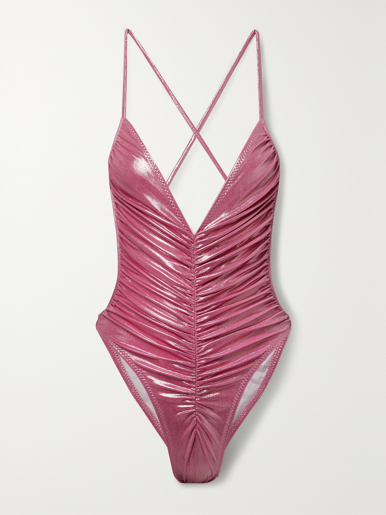 Norma Kamali - Mio Ruched Swimsuit - Pink