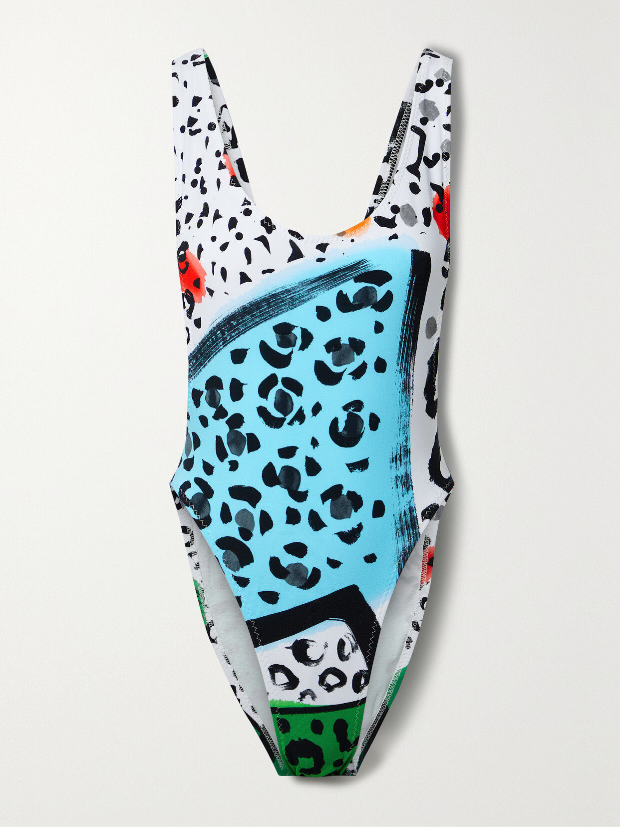 Norma Kamali - Marissa Printed Swimsuit - Blue