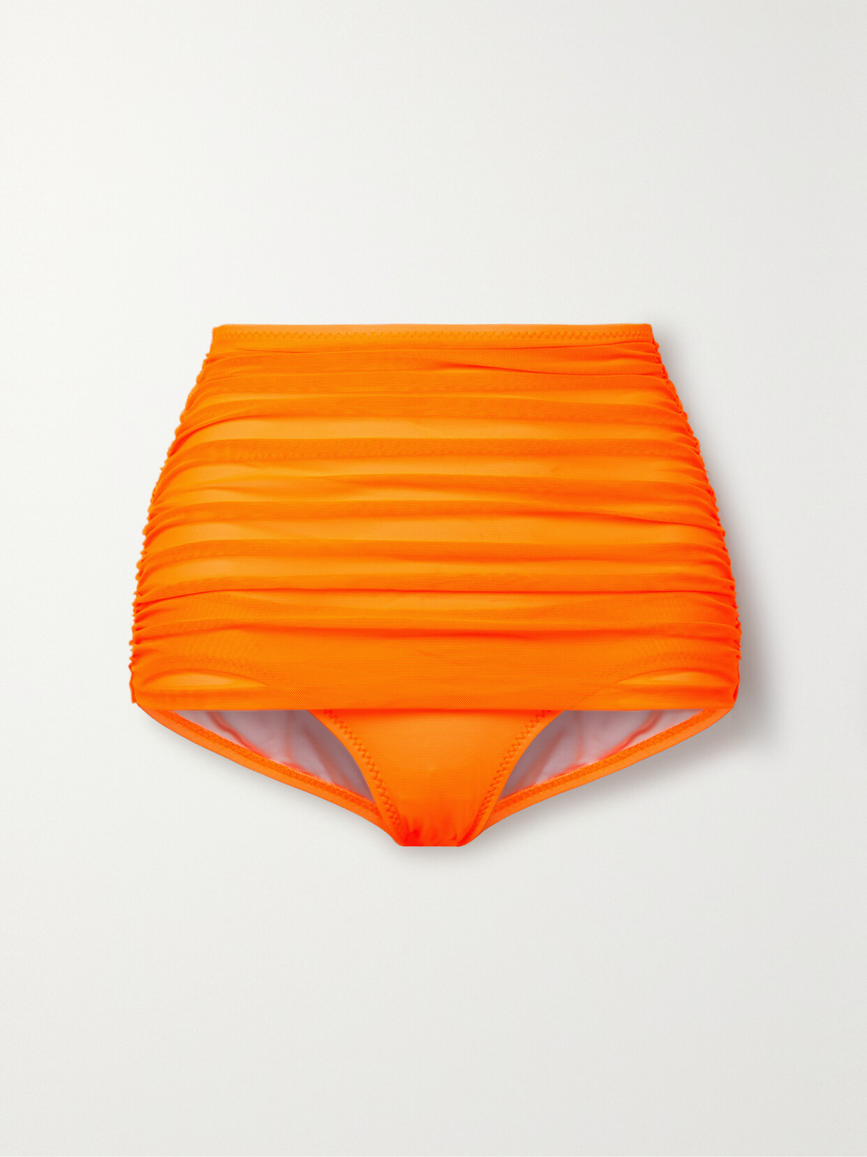 Norma Kamali - Bill Ruched Bikini Briefs - Orange