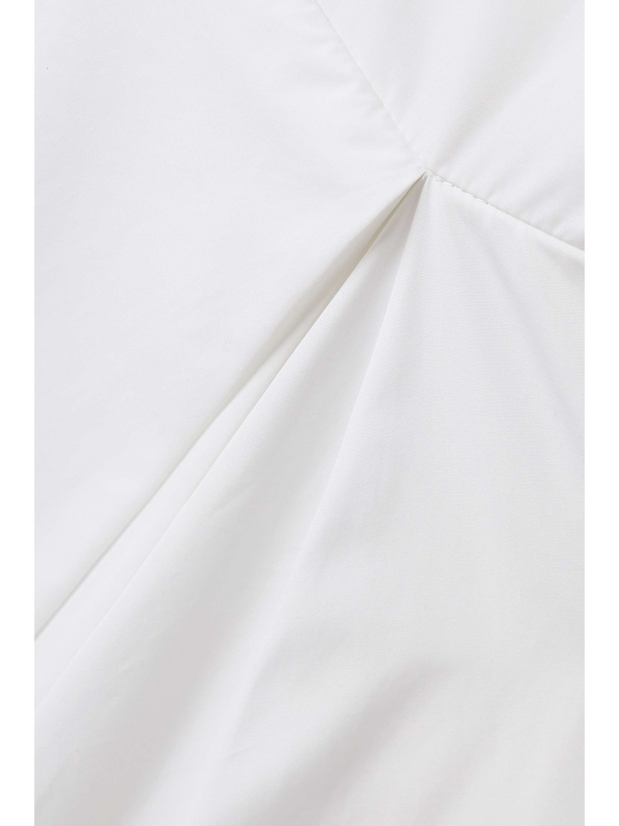 LAFAYETTE 148 드레이프 코튼 포플린 미디 셔츠 드레스