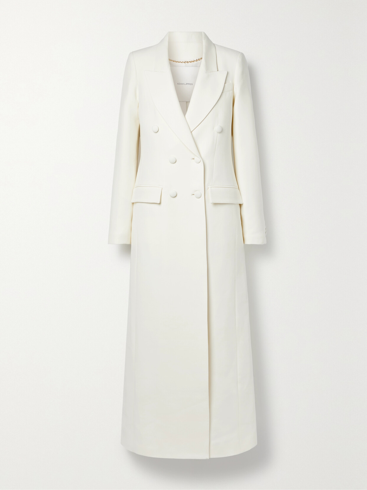 Adam Lippes - Double-breasted Wool And Silk-blend Coat - Ivory