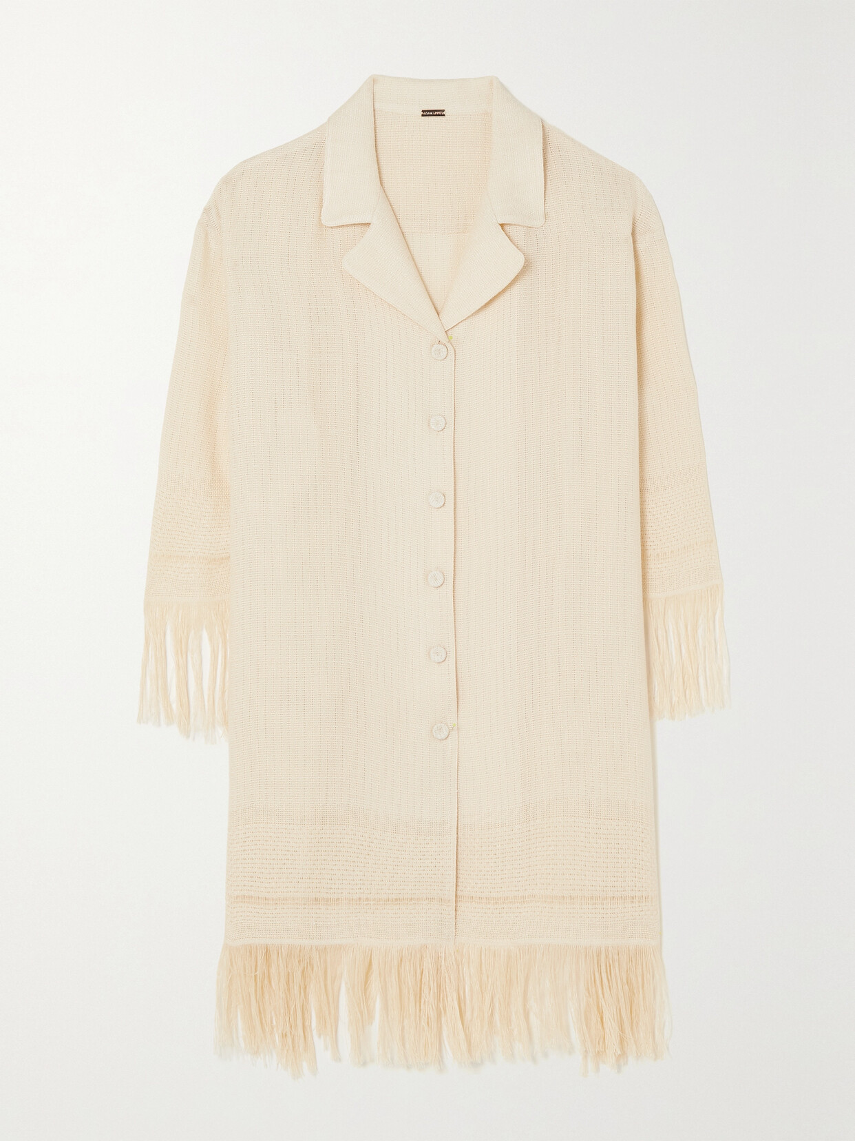 Adam Lippes - Siwa Fringed Gauze Shirt - Ecru