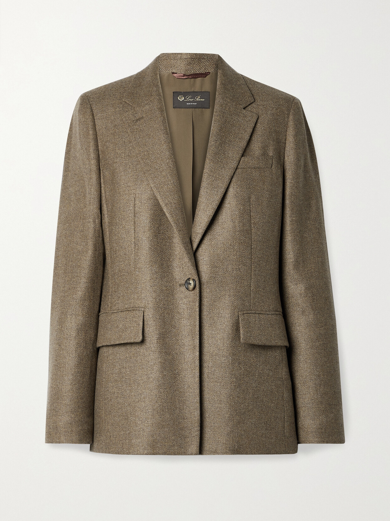 Loro Piana Dorina Cashmere-flannel Blazer - Brown