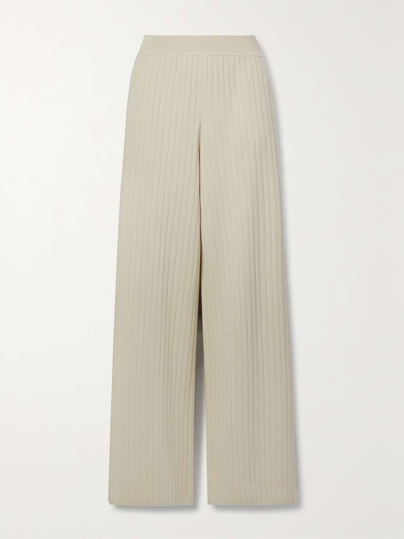 Loro Piana Ribbed Cashmere-blend Track Pants
