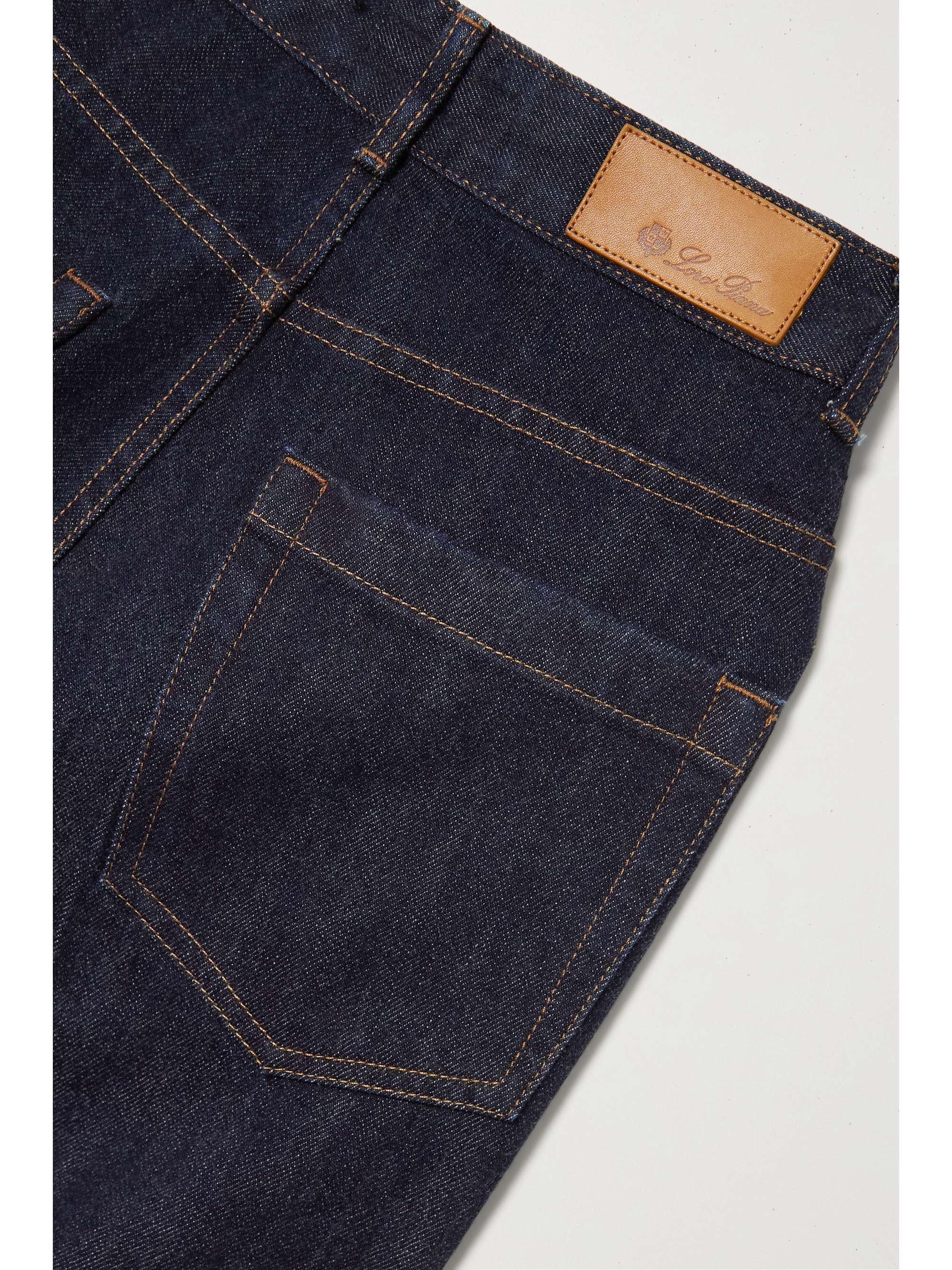LORO PIANA High-rise straight-leg jeans