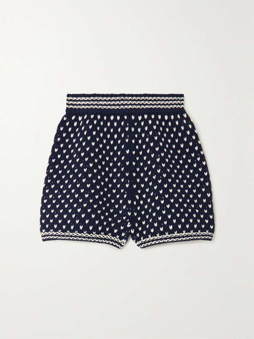 Loro Piana Jacquard-knit Cotton Shorts