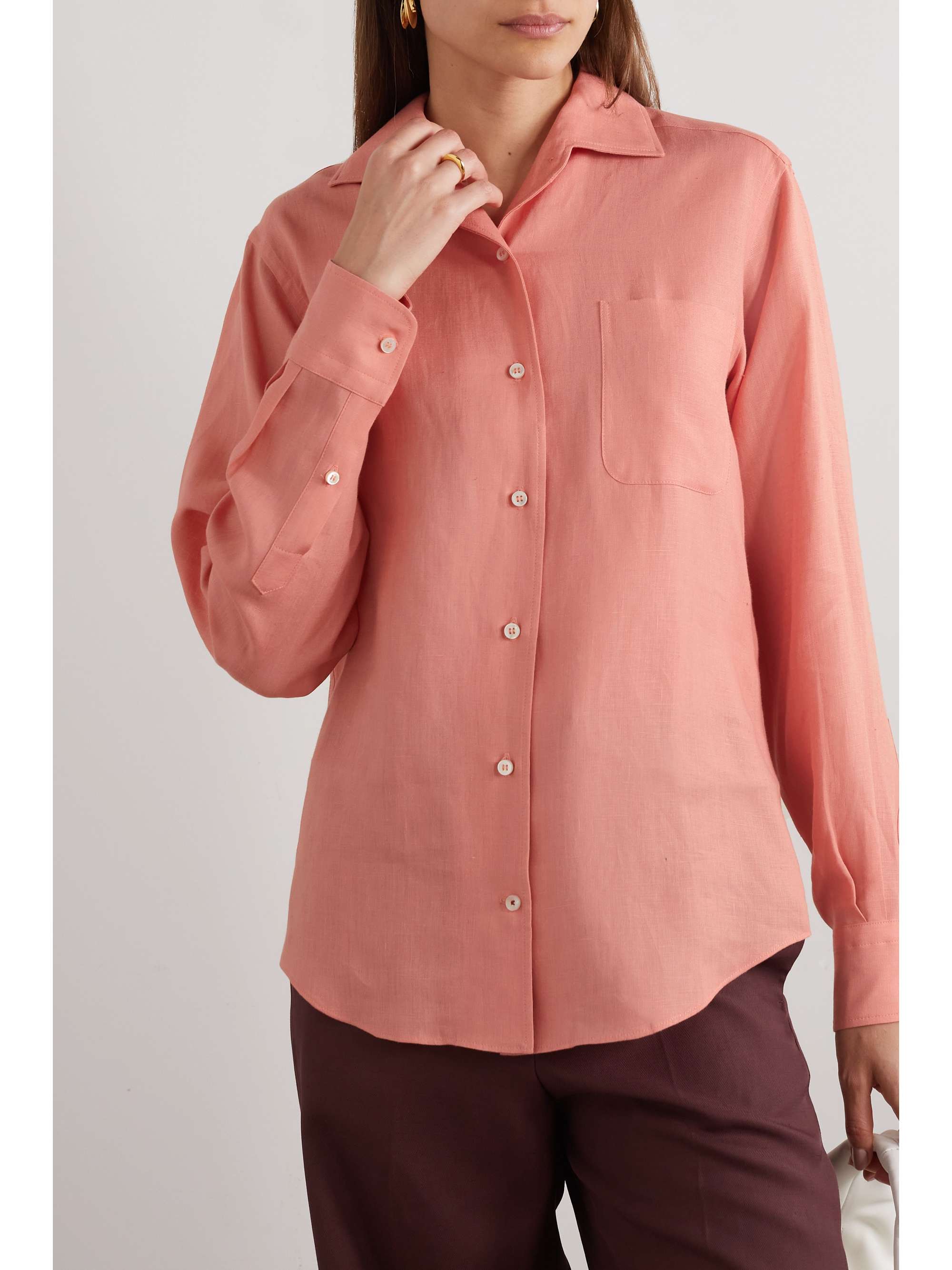 LORO PIANA Linen shirt NETAPORTER