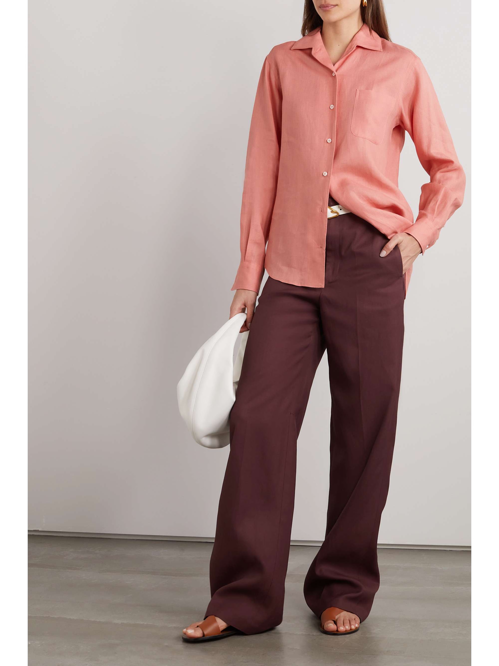 LORO PIANA Linen shirt NETAPORTER