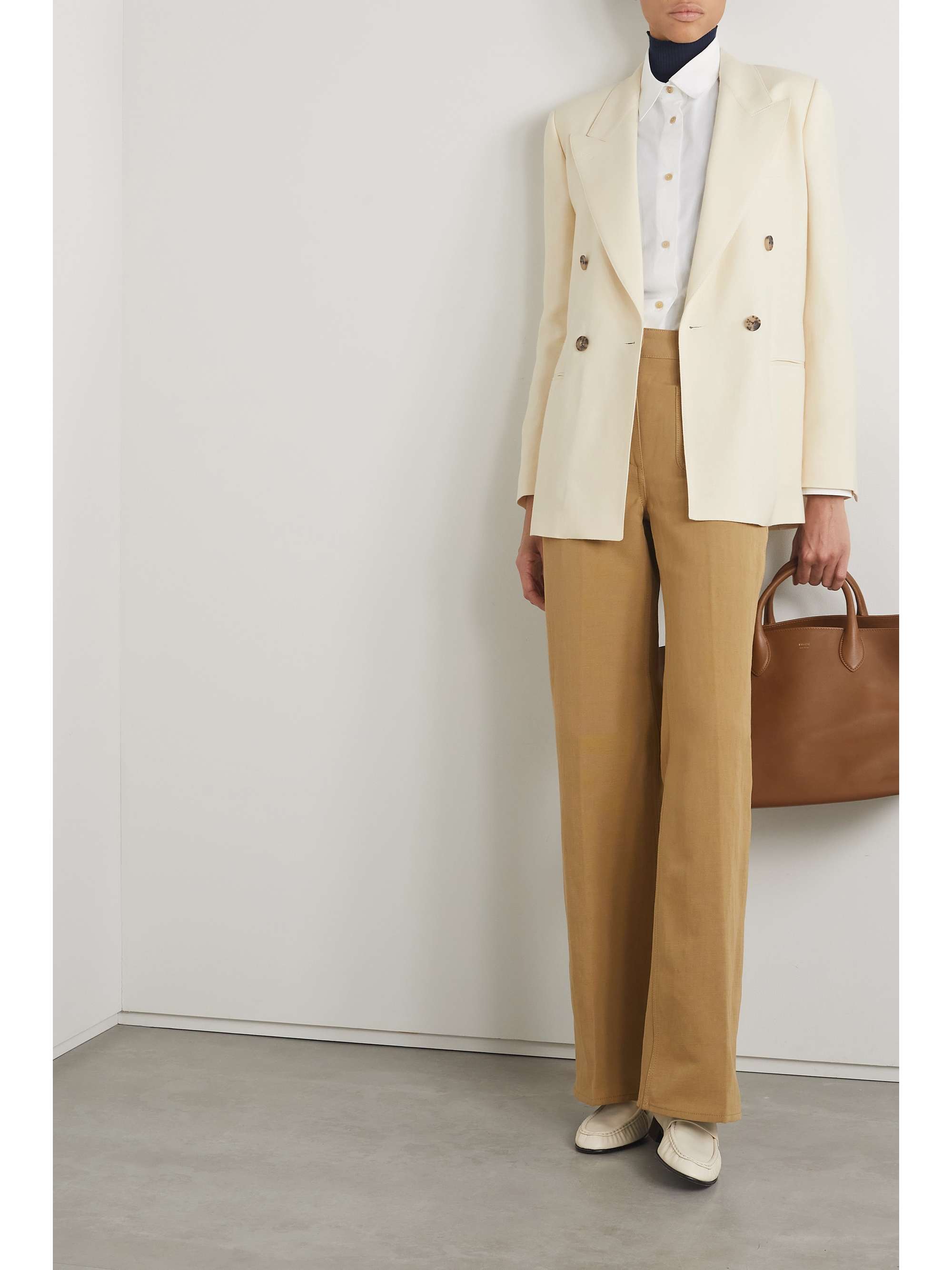 LORO PIANA Aurora linen and wool-blend twill blazer