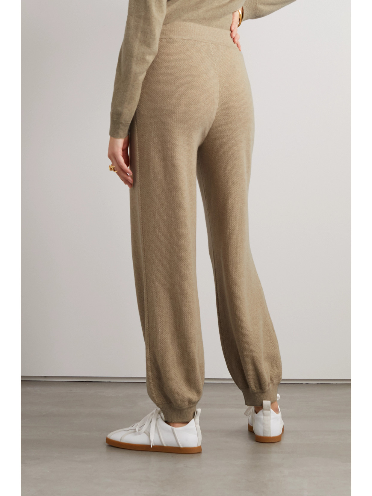 Shop Loro Piana Cashmere Track Pants In Neutrals