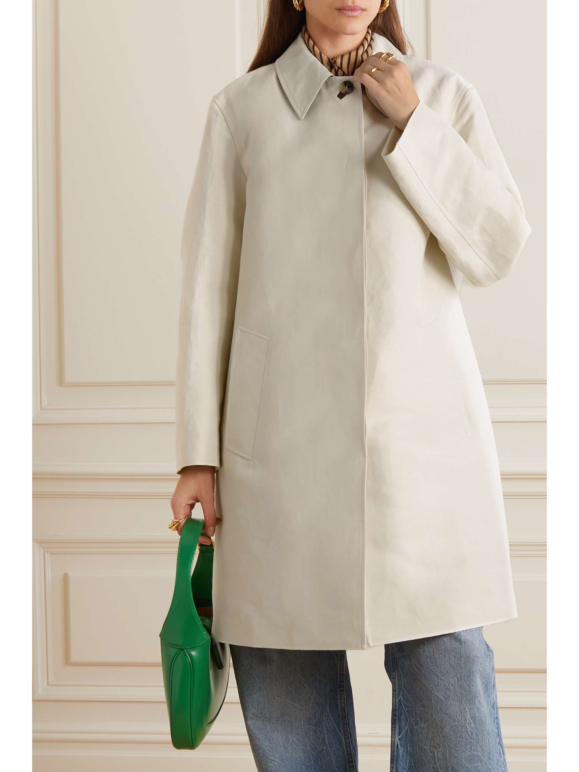LORO PIANA Cotton and linen-blend coat