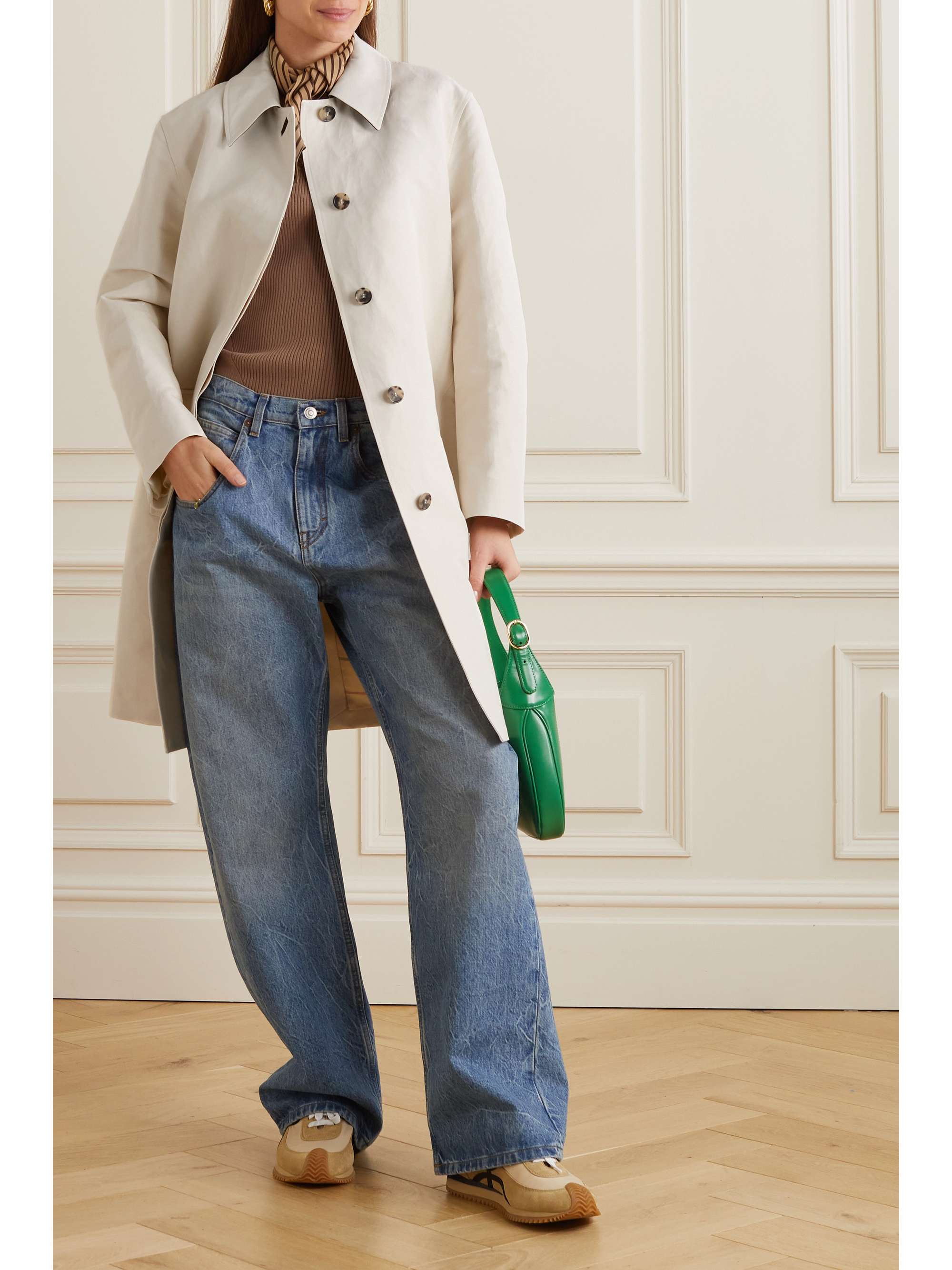 LORO PIANA Cotton and linen-blend coat