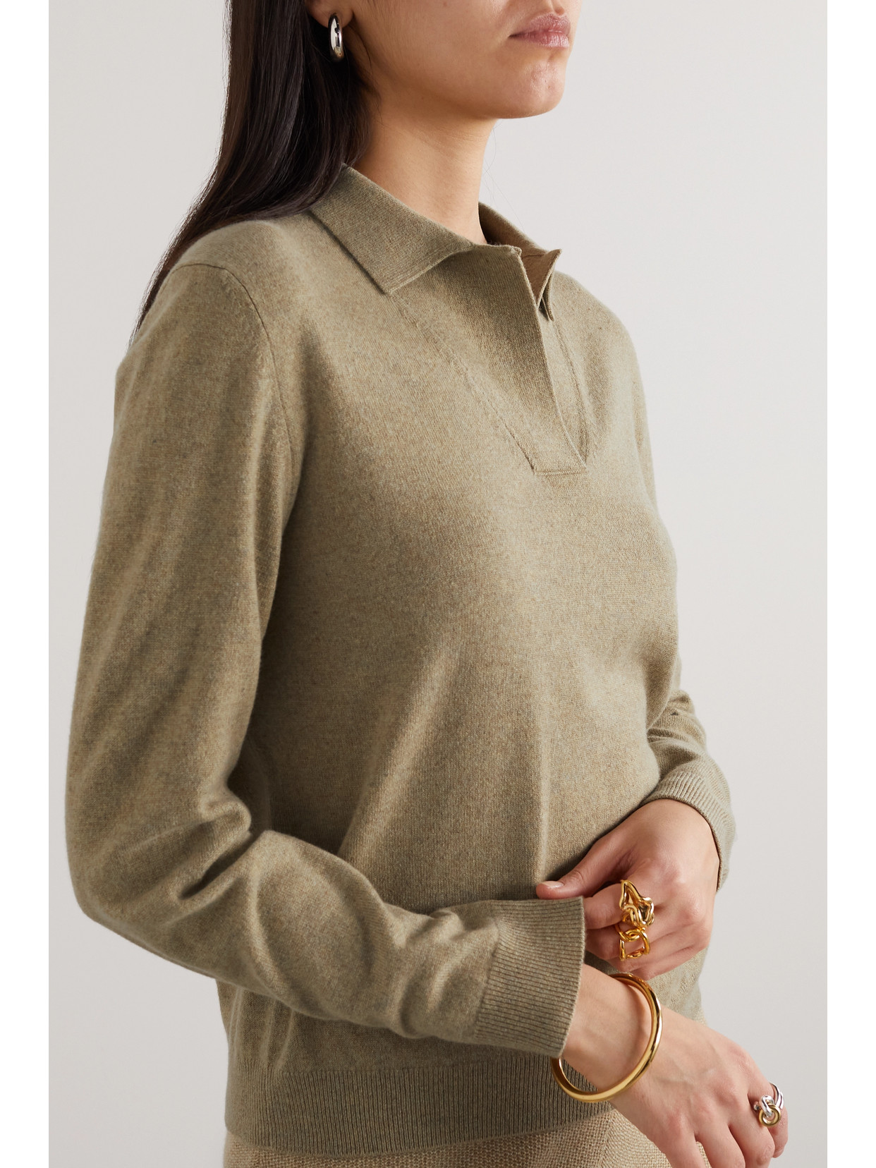 Shop Loro Piana Cashmere Sweater In Neutrals