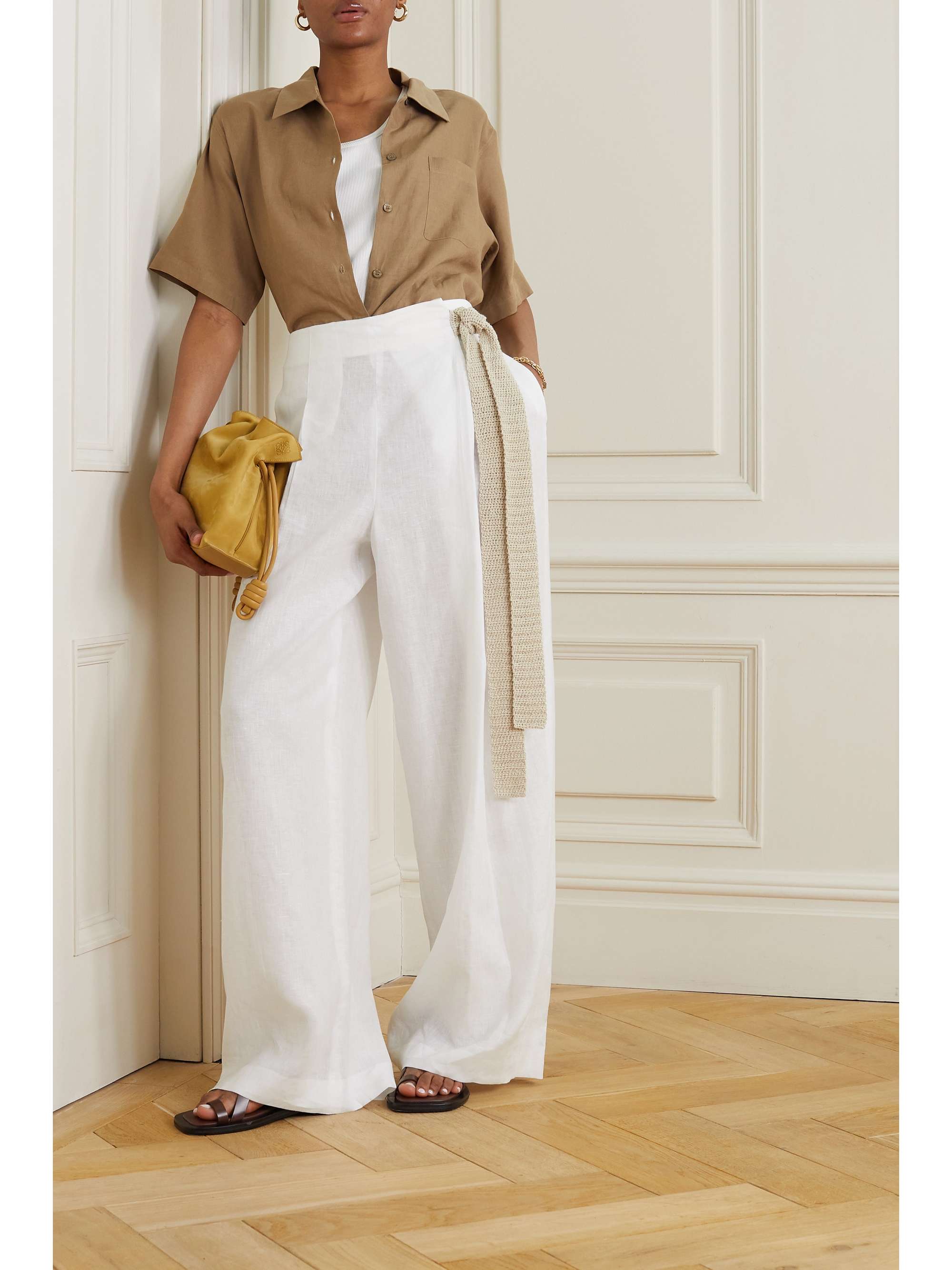 パンツ LORO PIANA EMMIT TROUSERS LORO PIANA Emmit linen flared pants | NET-A-PORTER