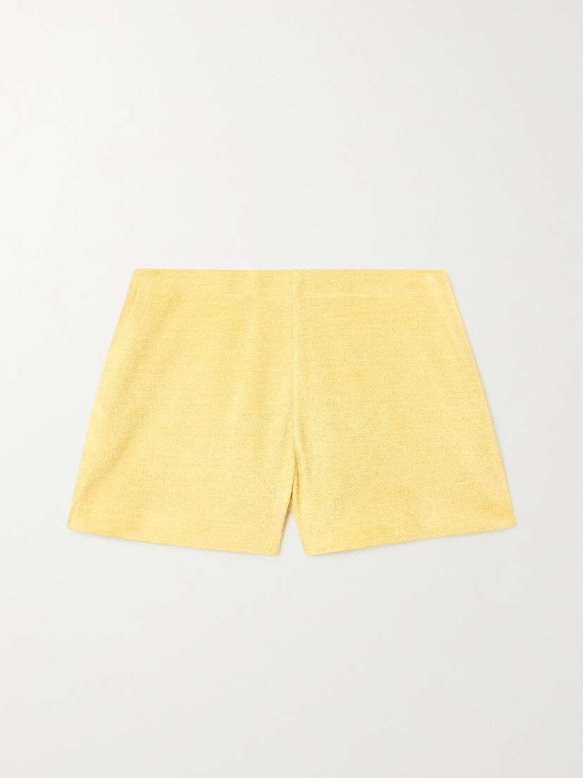 Cascadian Linen Tuck Shorts | ZIMMERMANN | Blue,multi