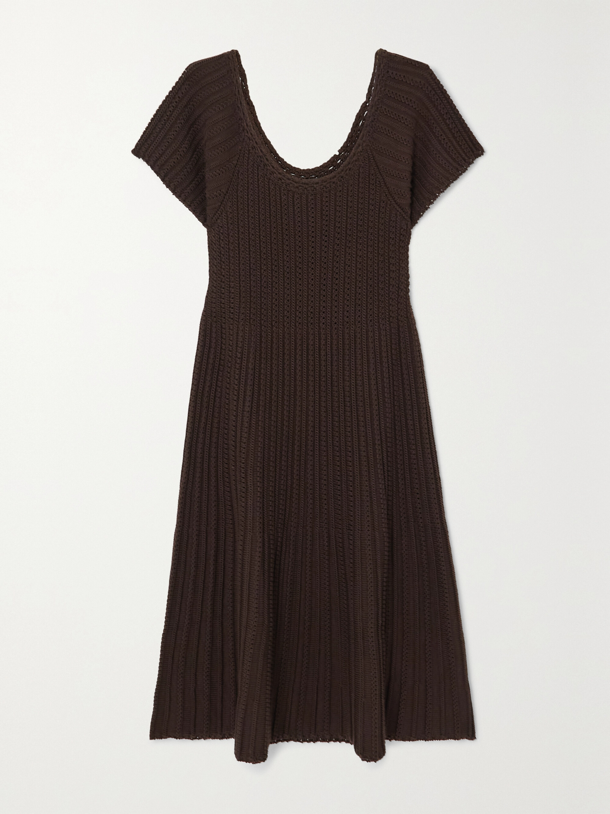 Loro Piana Castellana crocheted silk and cotton-blend dress