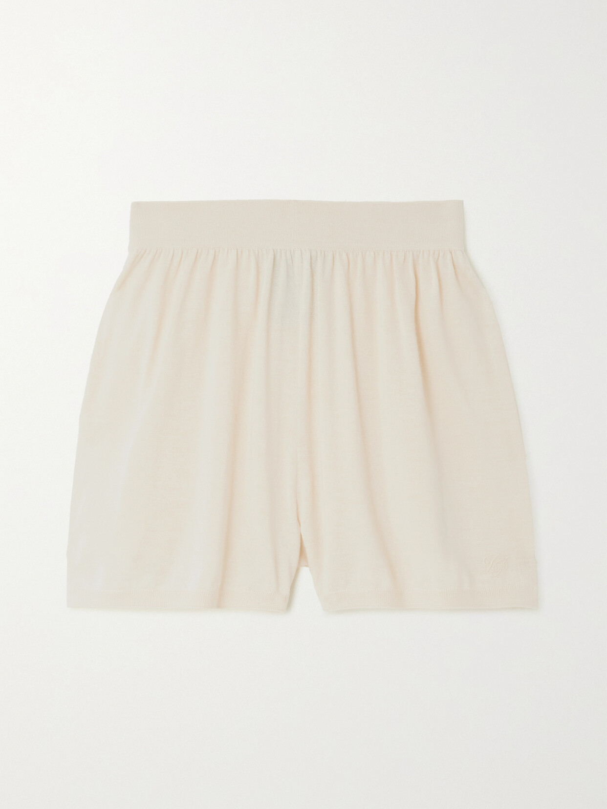 Loro Piana Cashmere And Silk-blend Shorts In White