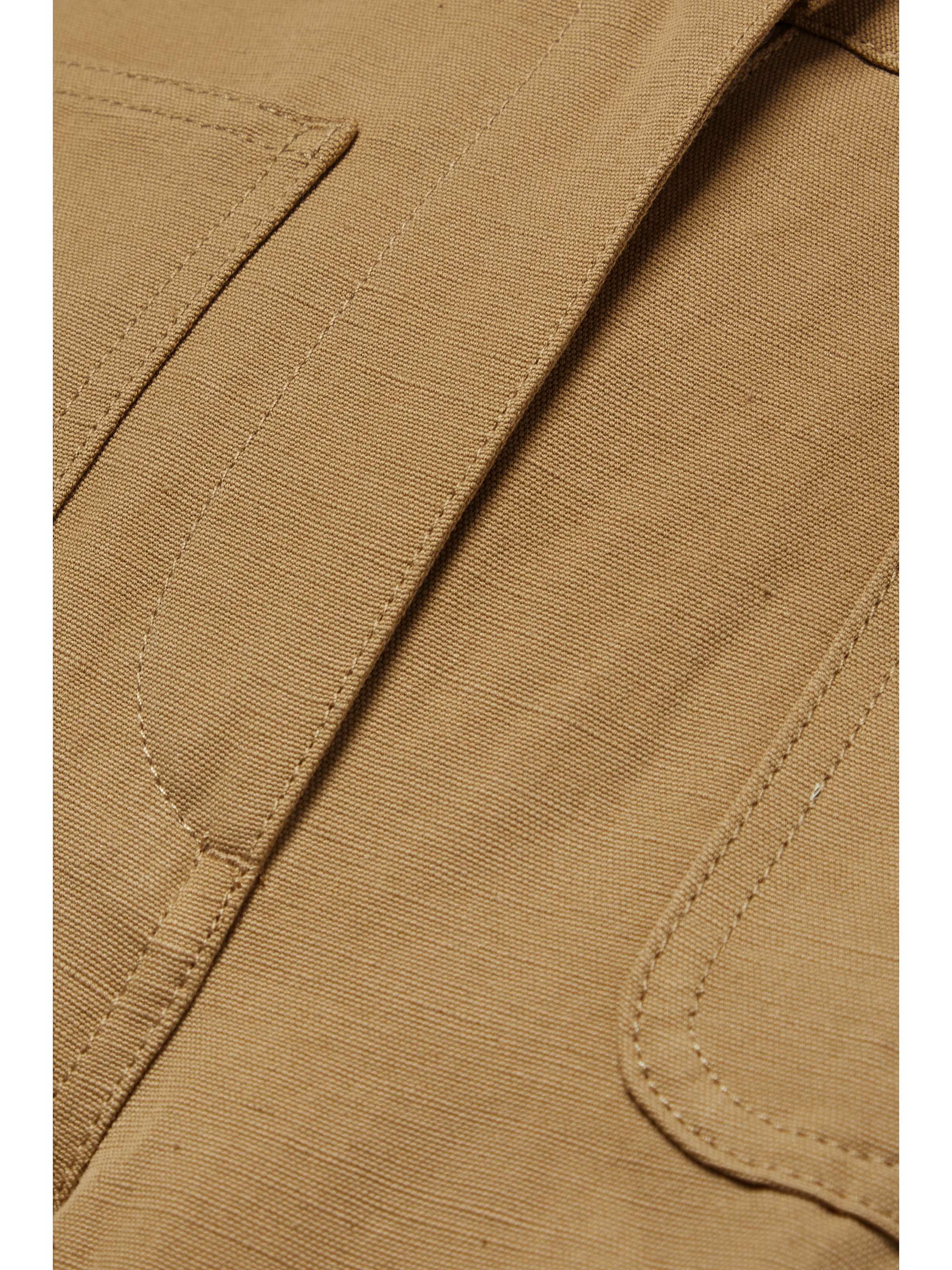 LORO PIANA Danbeth linen and cotton-blend canvas straight-leg pants