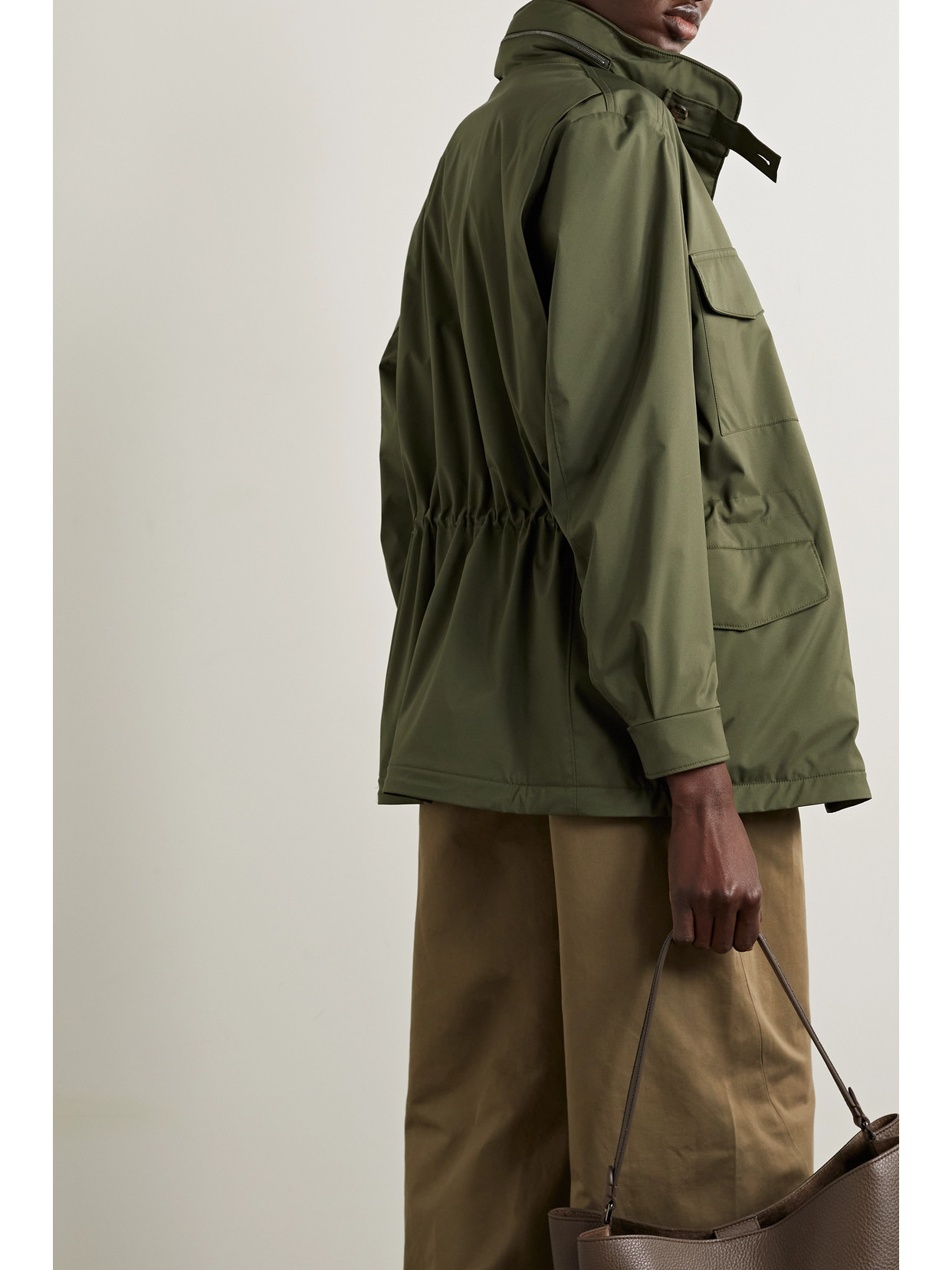 Loro Piana Traveller Padded Shell Jacket In Green