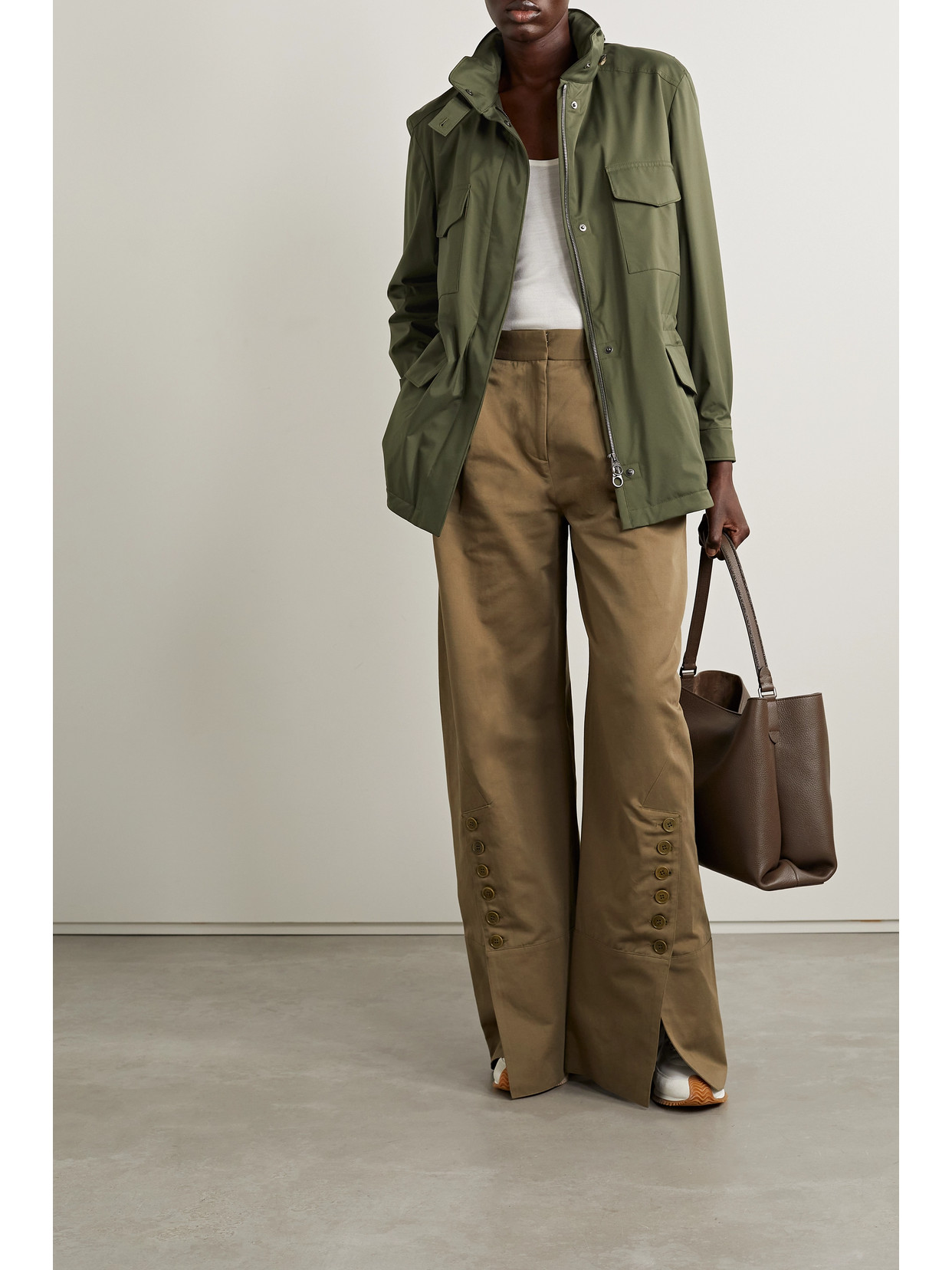 Loro Piana Traveller Padded Shell Jacket In Green