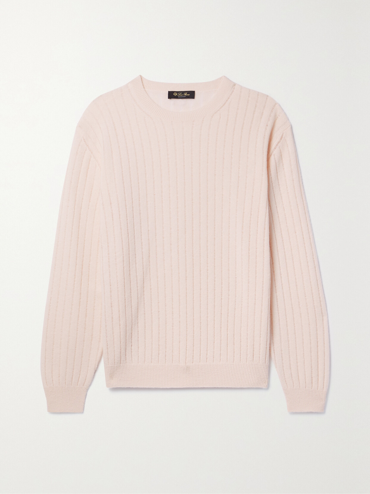 Loro Piana - Ribbed Cashmere And Silk-blend Sweater - Pink